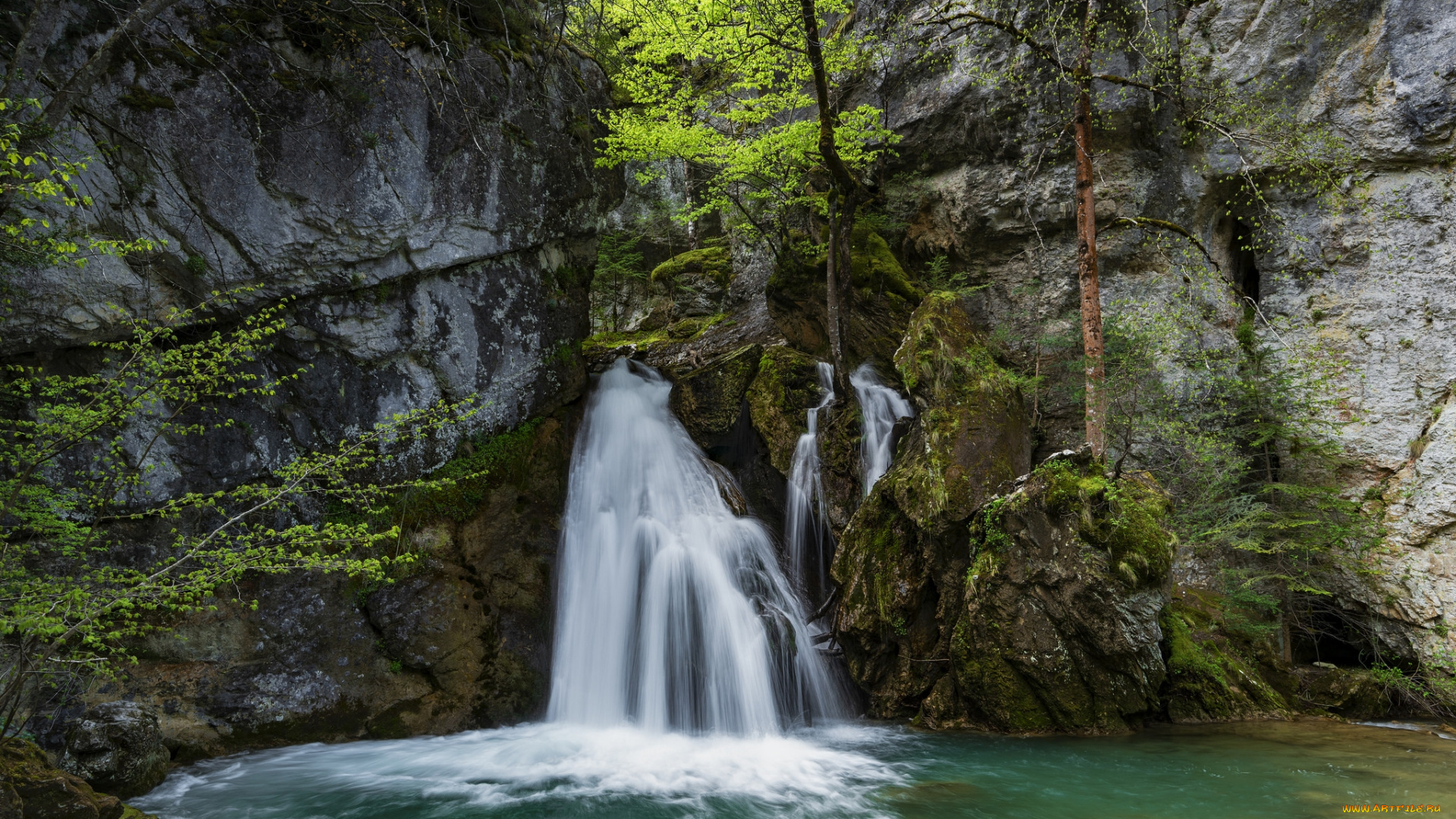 природа, водопады, простор