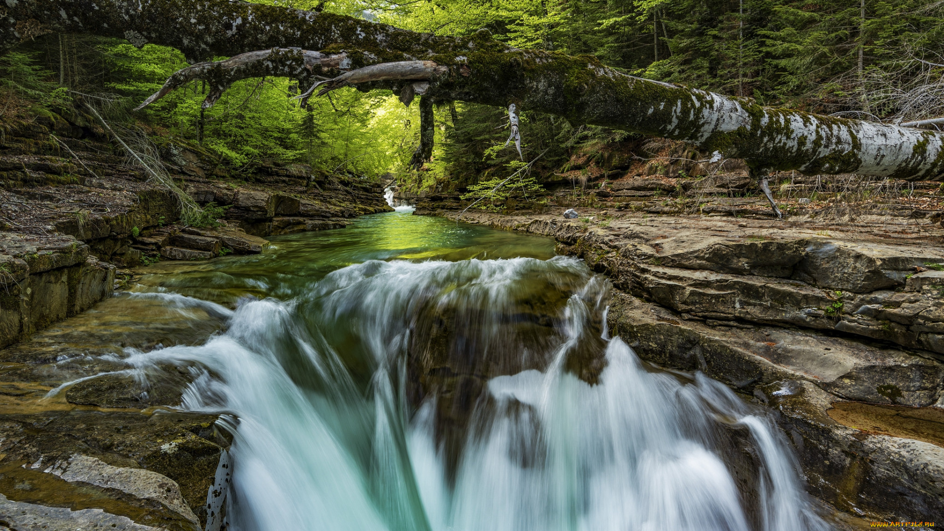 природа, водопады, простор