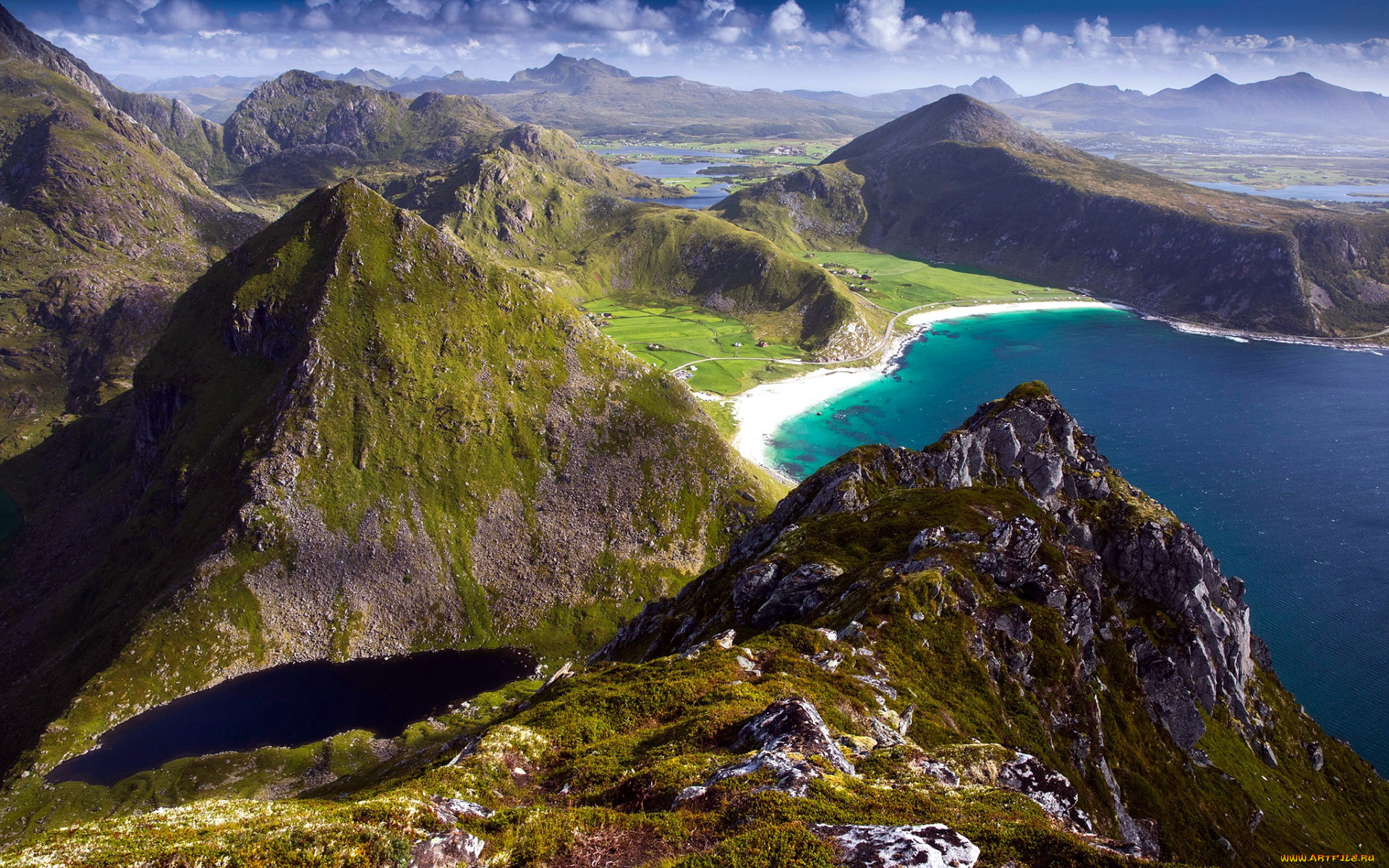 природа, побережье, скалы