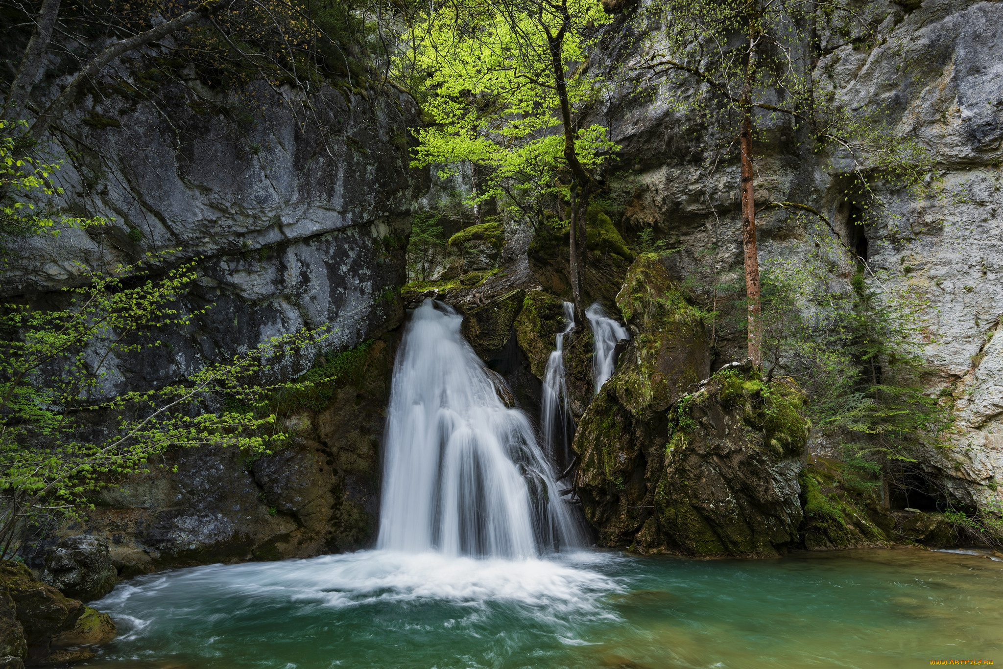 природа, водопады, простор