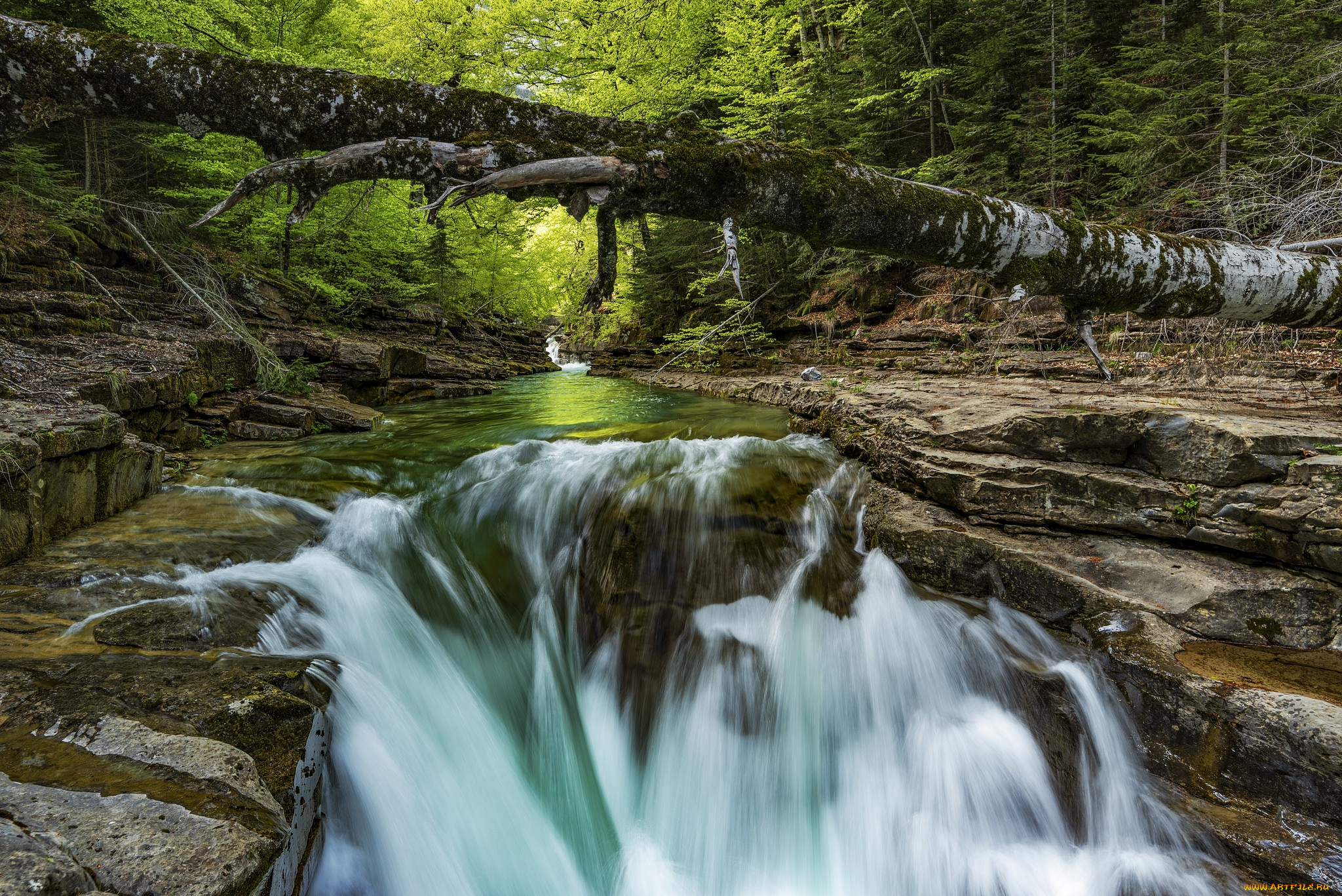 природа, водопады, простор
