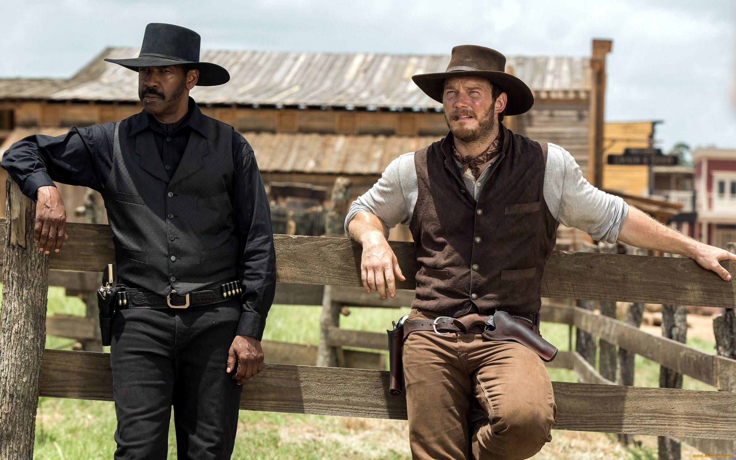 кино, фильмы, the, magnificent, seven, chris, pratt, denzel, washington