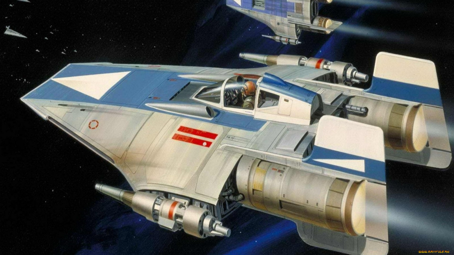 фэнтези, _star, wars, космические, корабли, полет