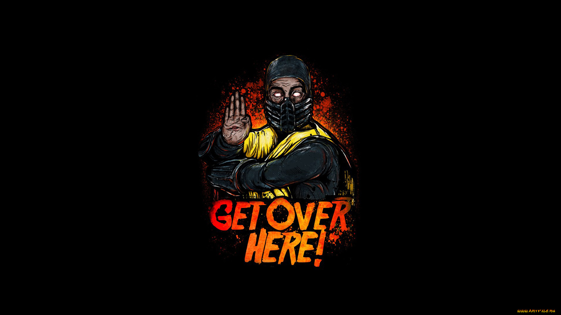 видео, игры, mortal, kombat, scorpion