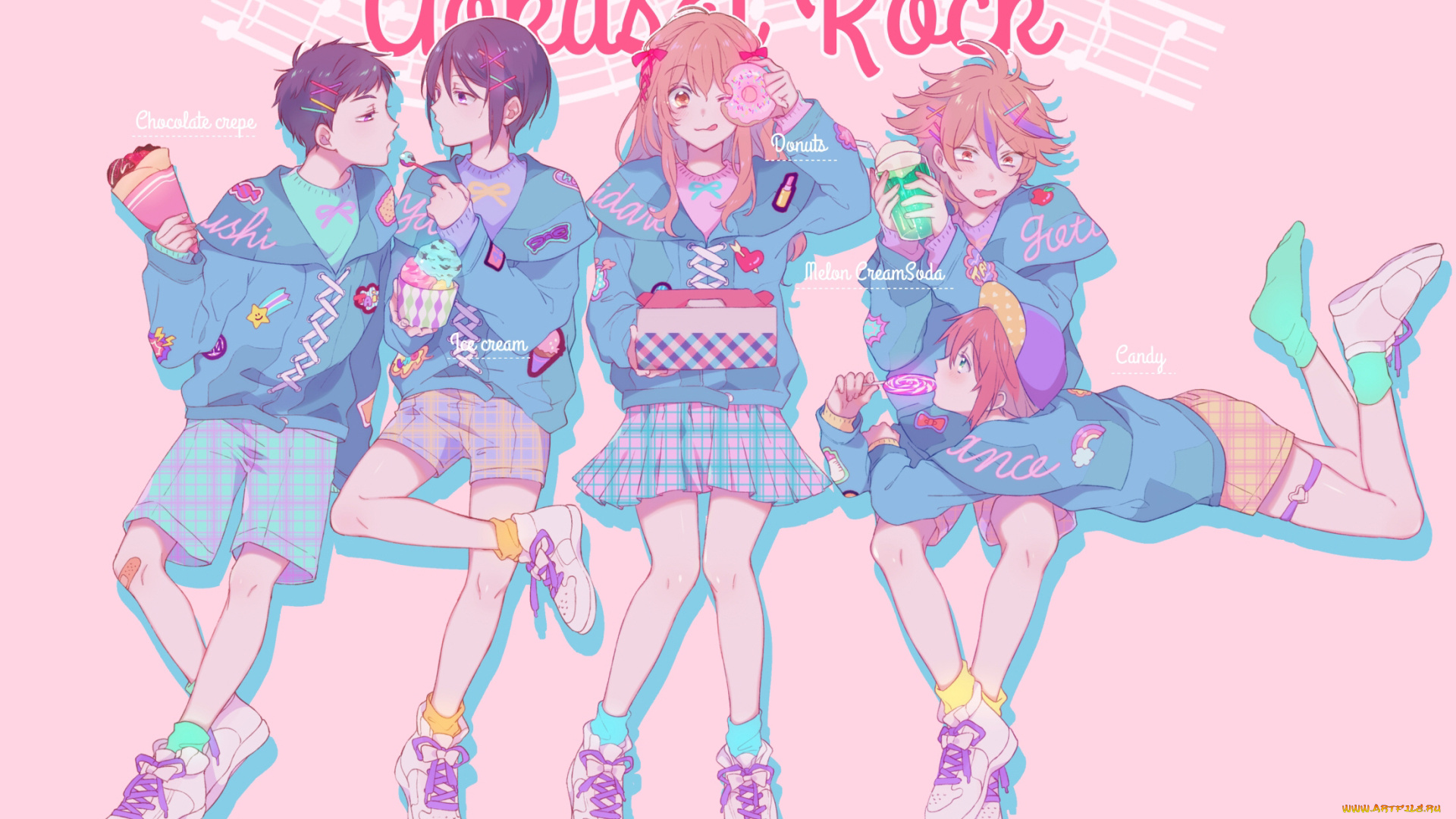 аниме, touken, ranbu, танец, мечей