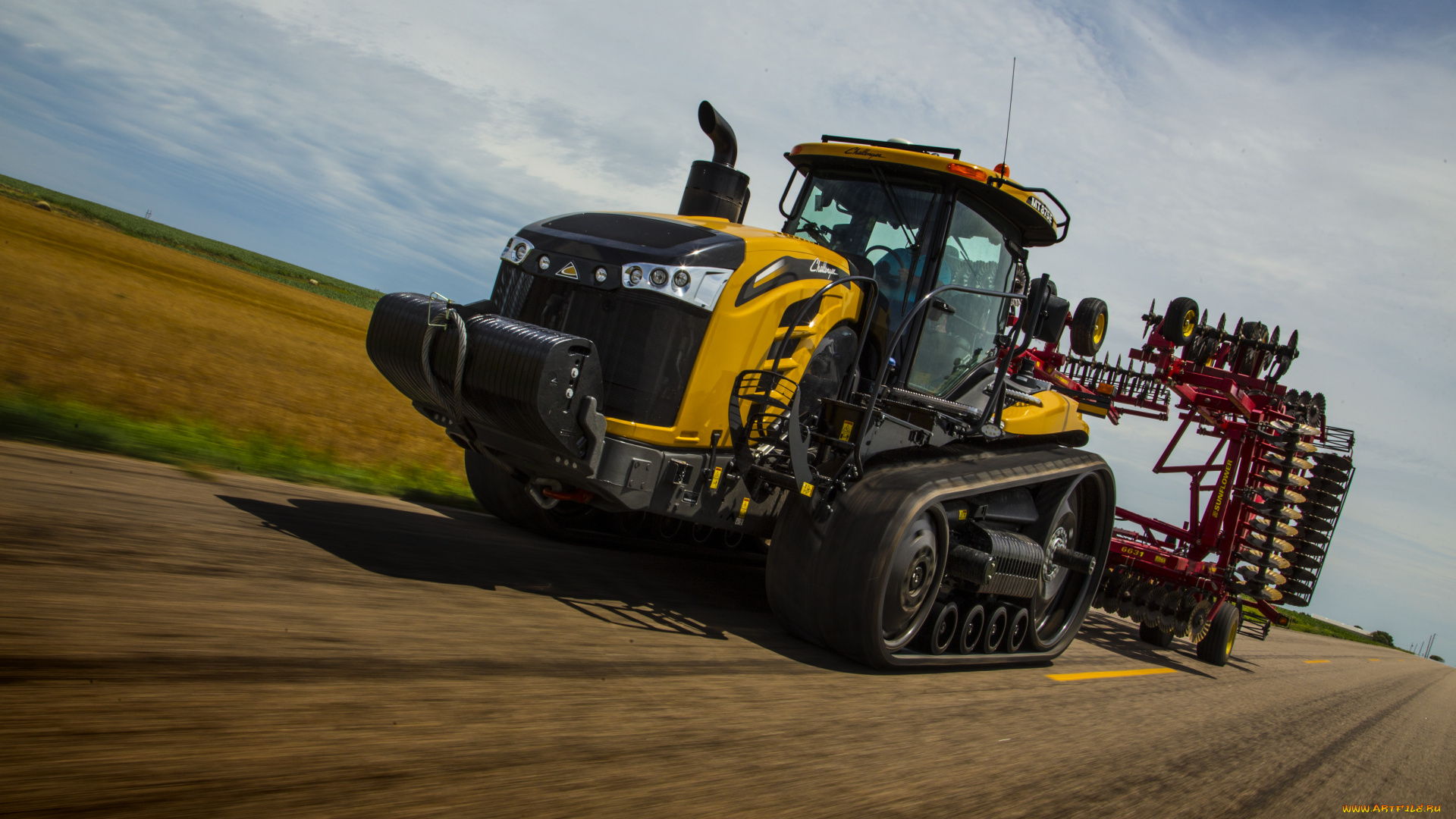 техника, тракторы, на, гусенецах, challenger