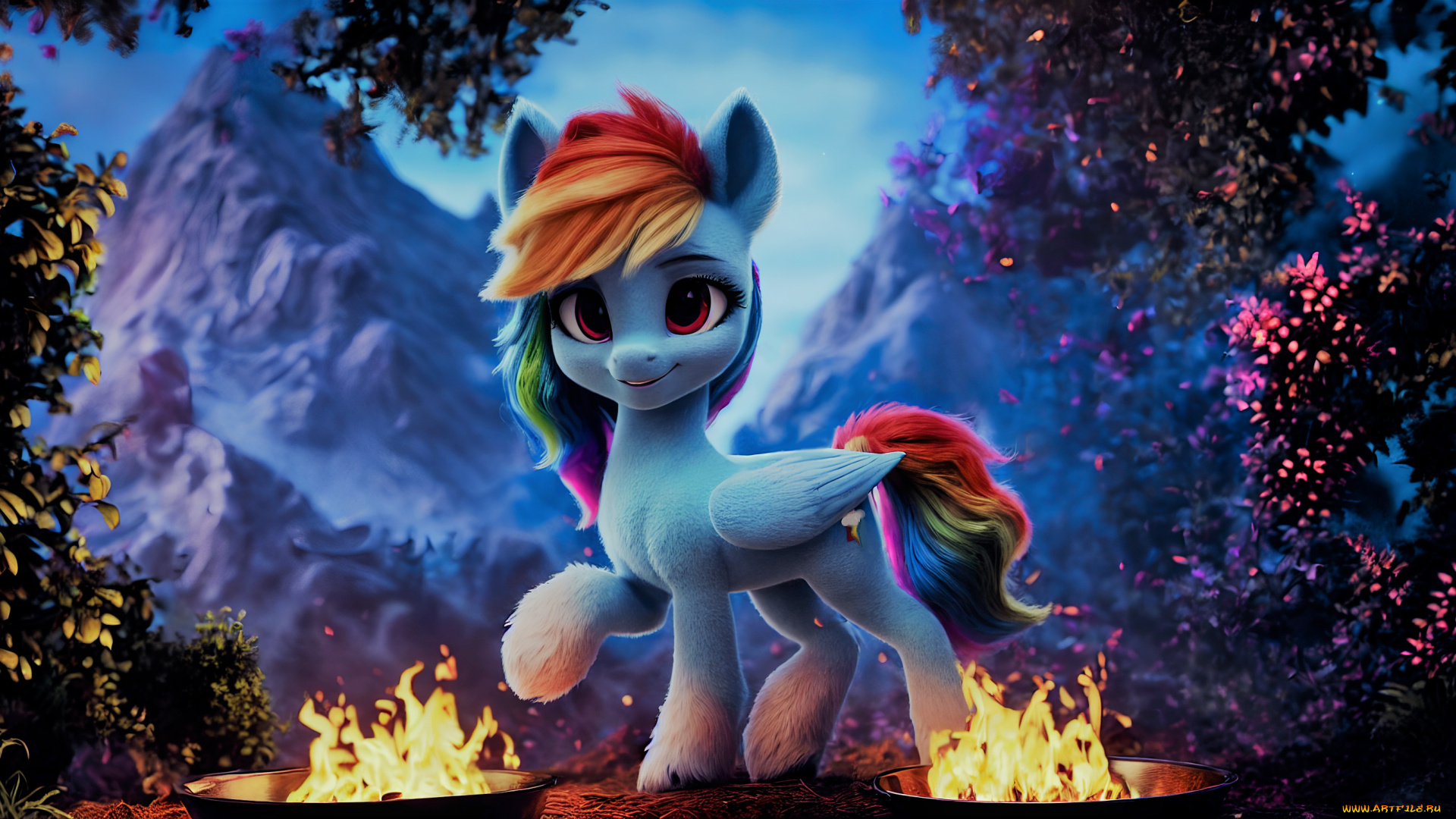 мультфильмы, my, little, pony, сказочный, пони