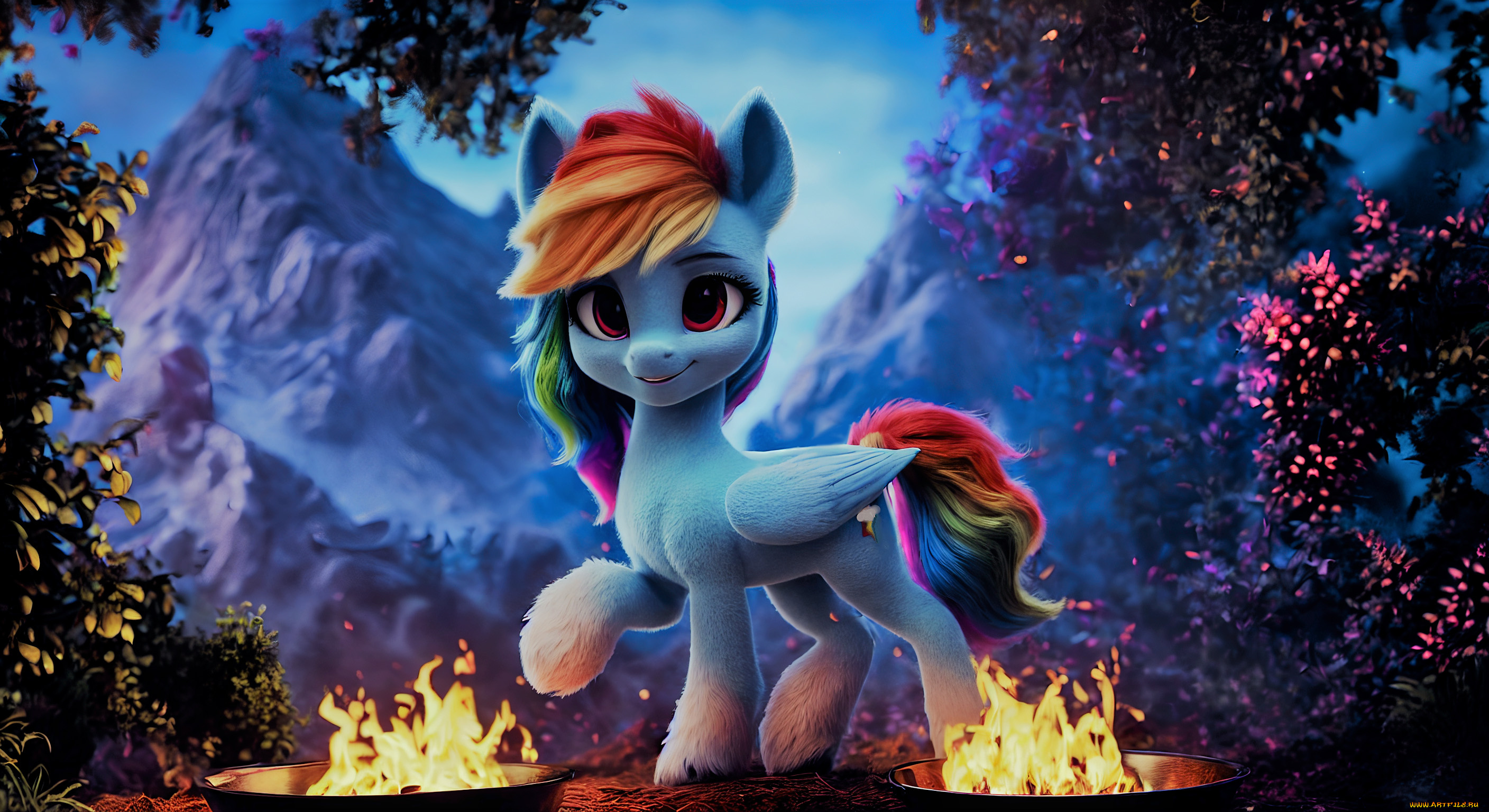 мультфильмы, my, little, pony, сказочный, пони