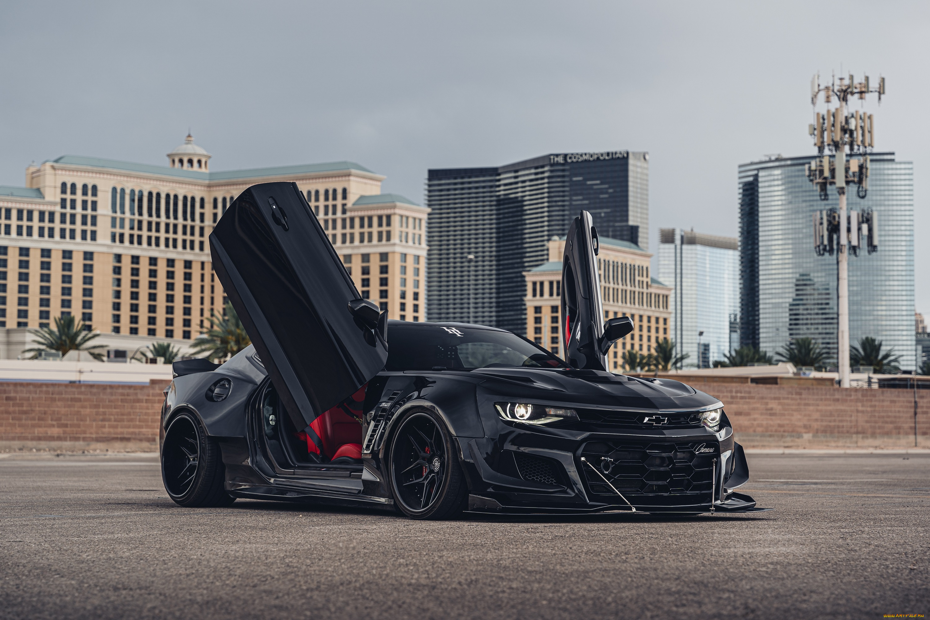 автомобили, chevrolet, camaro, black, muscle, car, open, doors