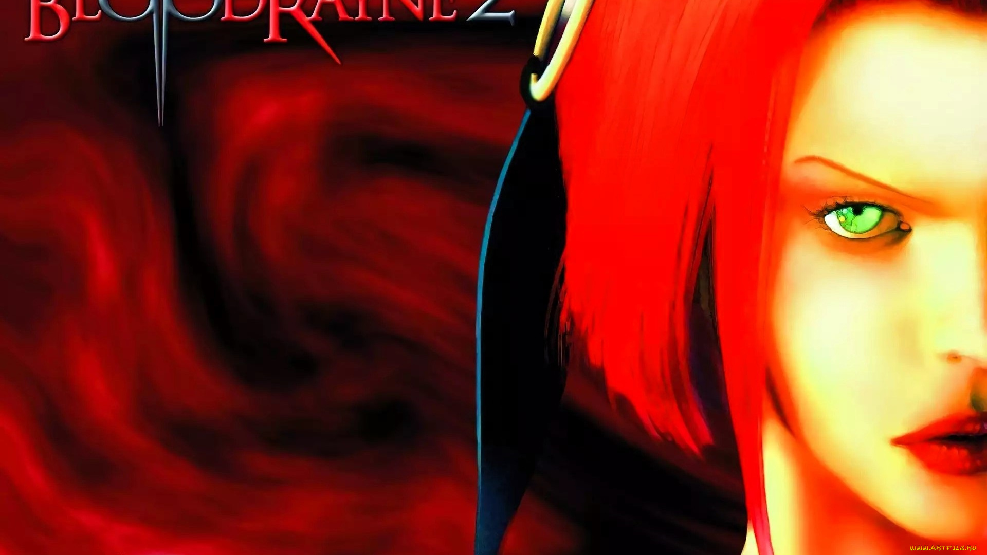 видео, игры, bloodrayne, 2, девушка, вампир