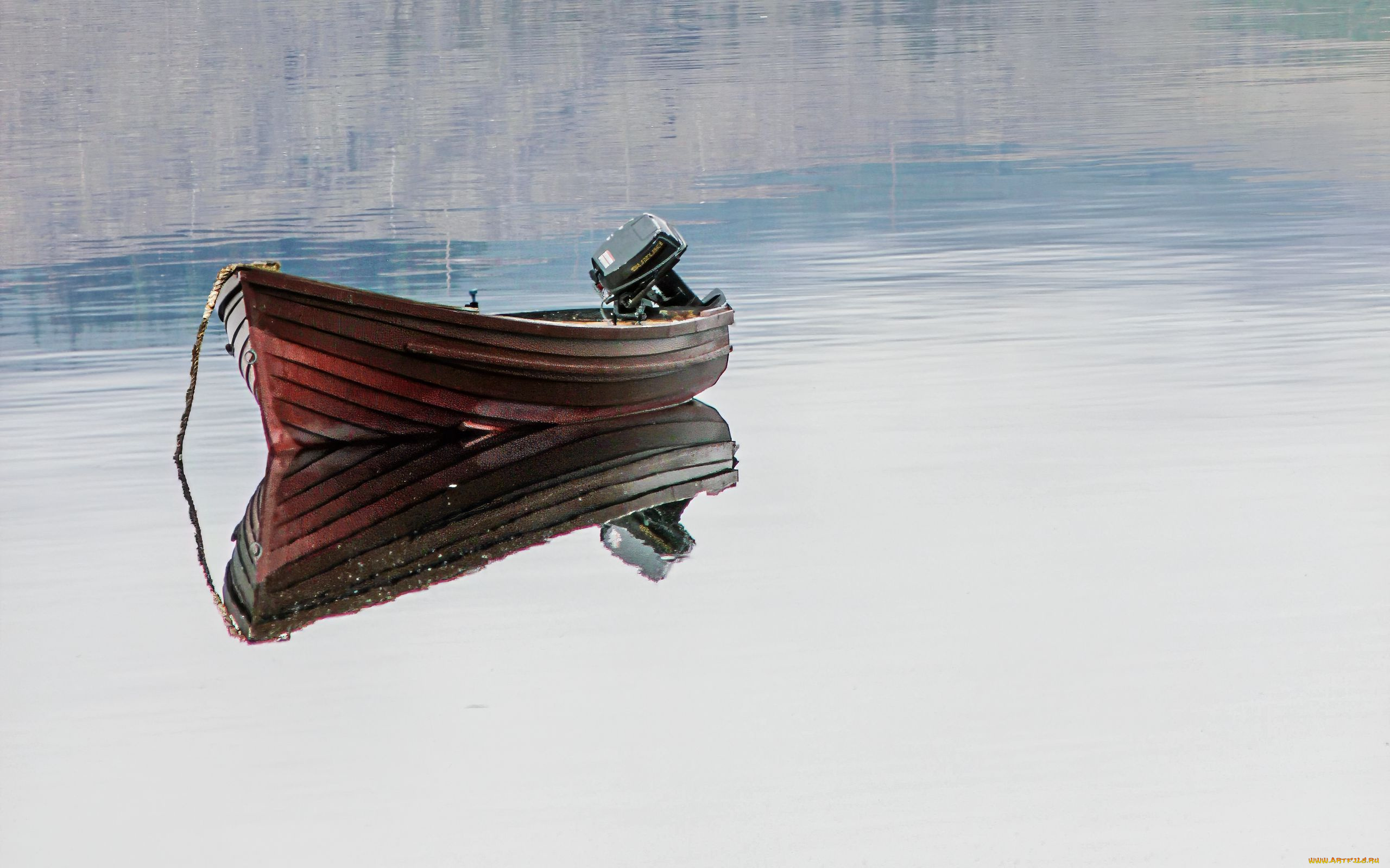корабли, моторные, лодки, река, лодка, моторная, отражение