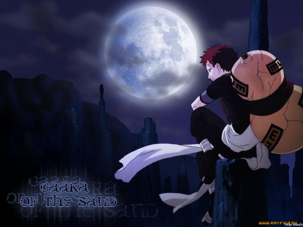 аниме, naruto, gaara