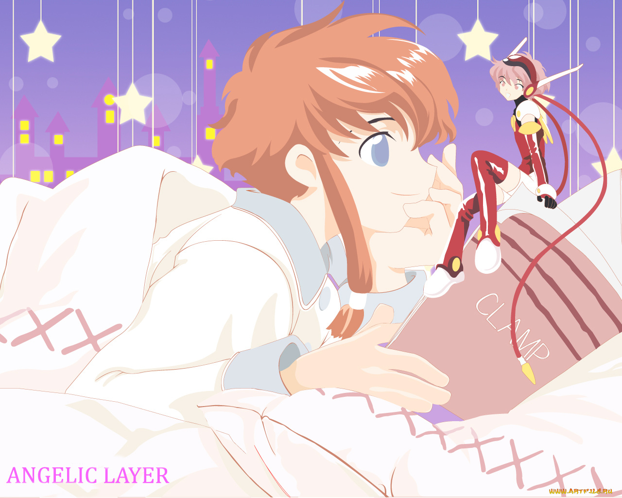 аниме, angelic, layer