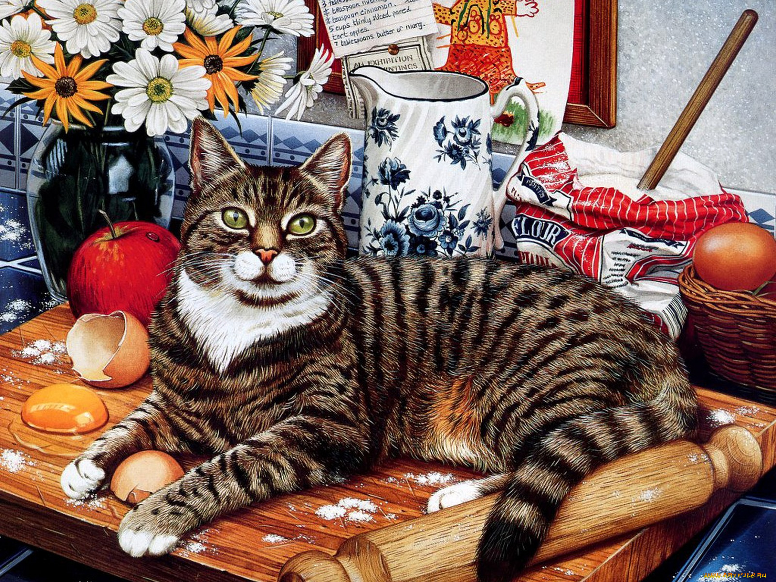 рисованные, животные