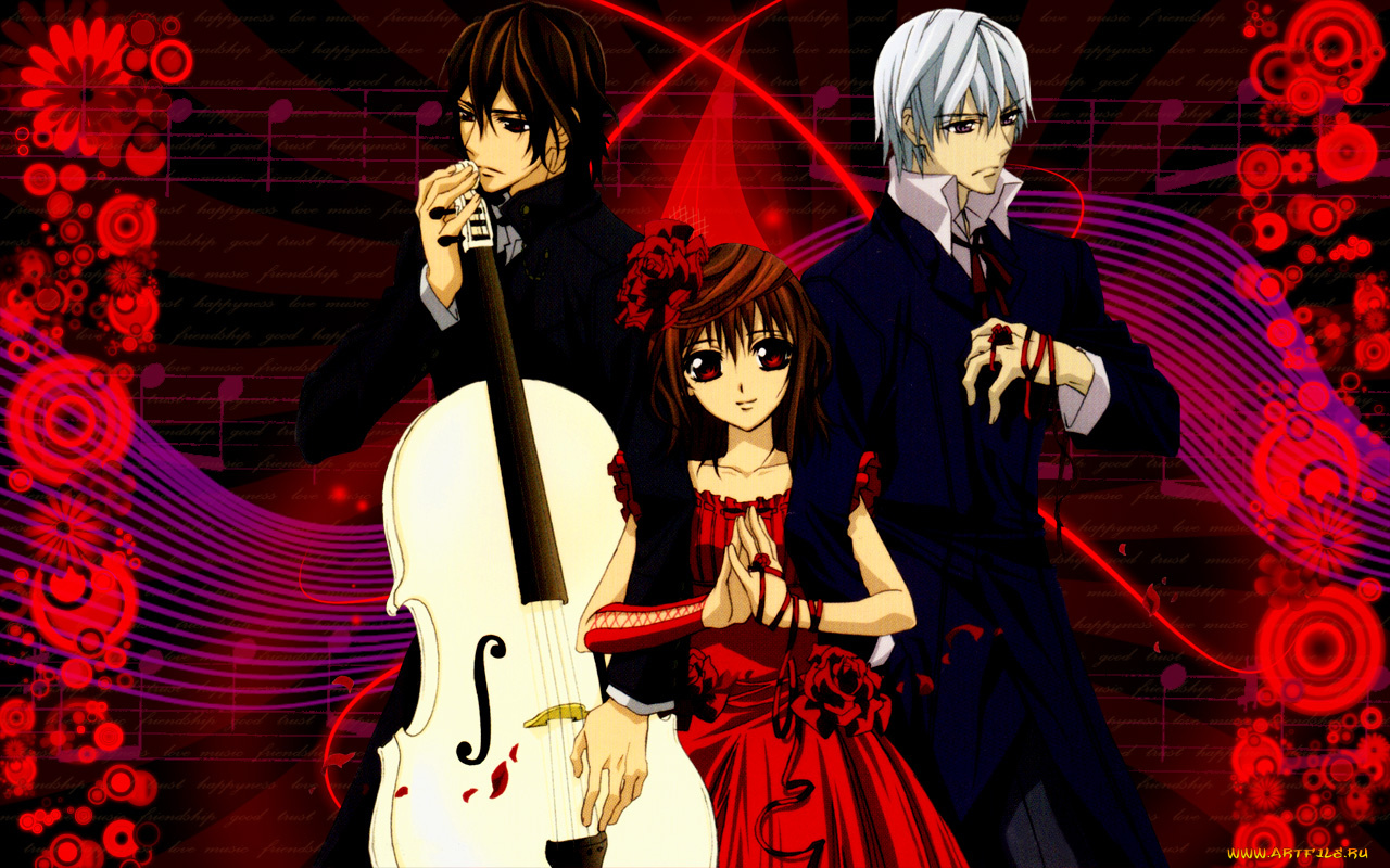 аниме, vampire, knight