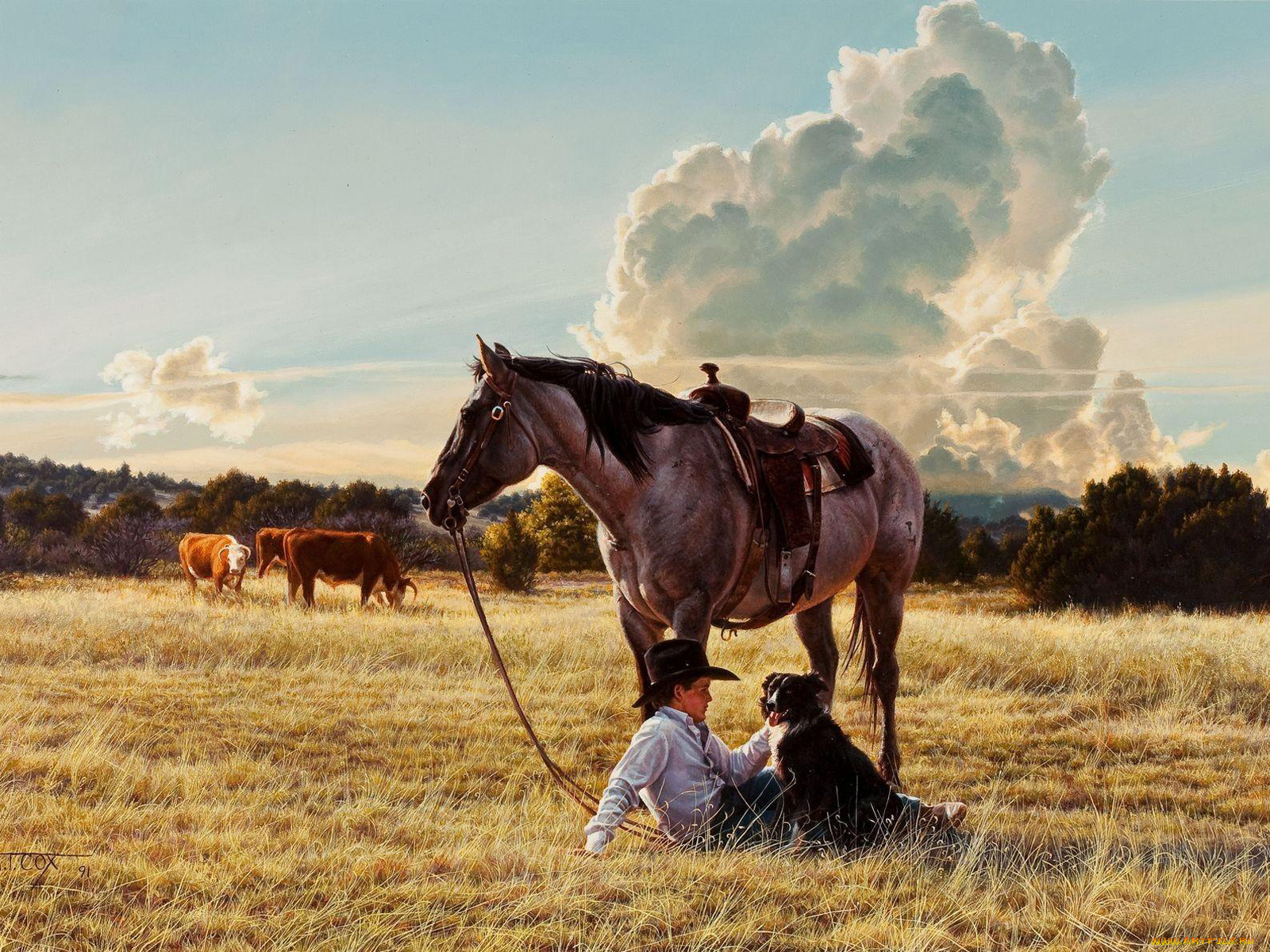 рисованные, живопись