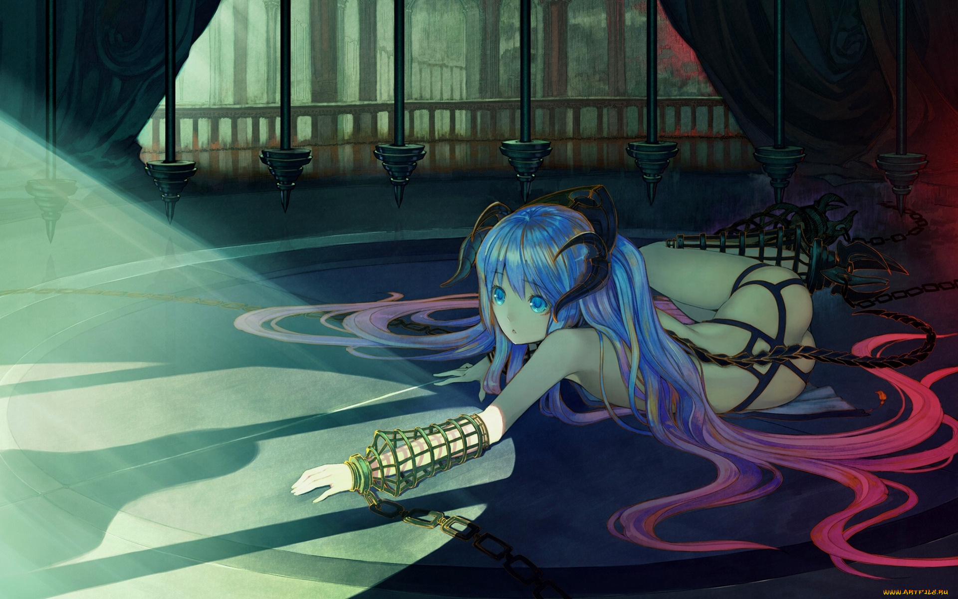 аниме, angels, demons, kimura, daisuke, pixiv, fantasia