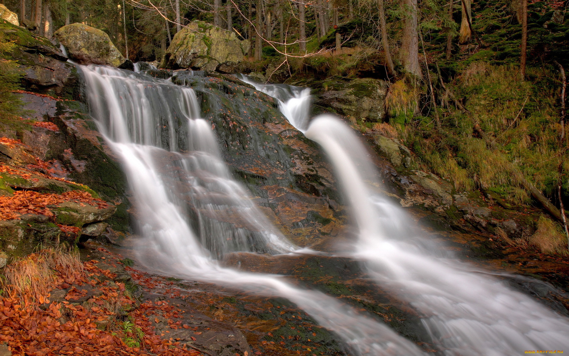 природа, водопады