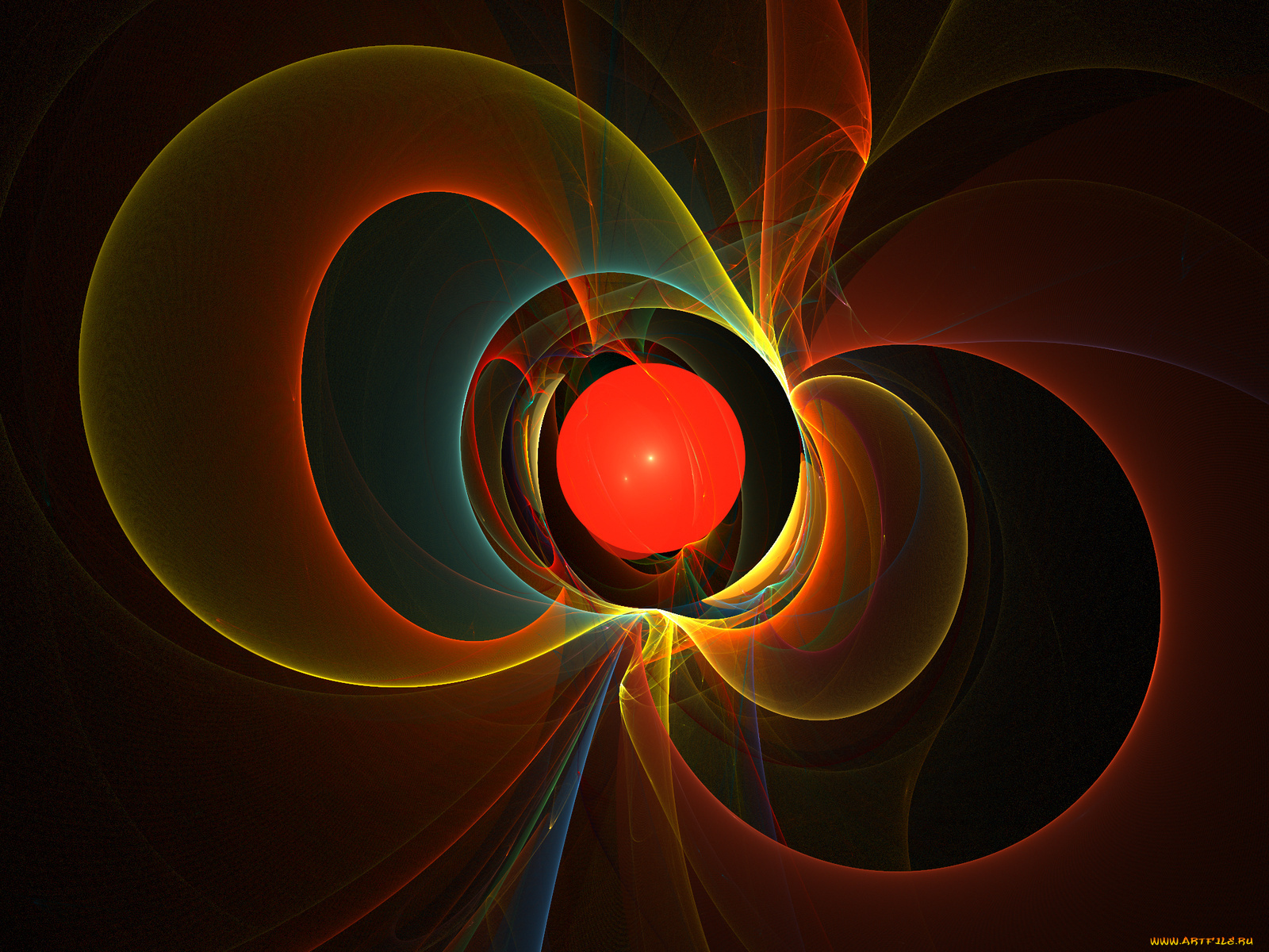 3д, графика, fractal, фракталы, узор, цвета, фон