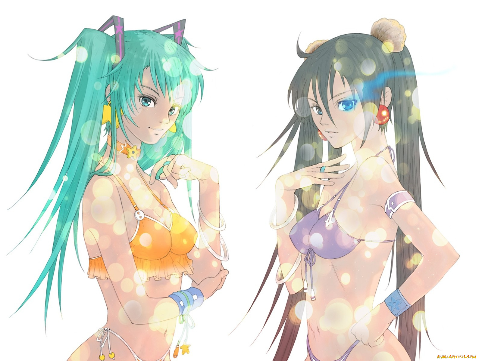 аниме, vocaloid, девушки