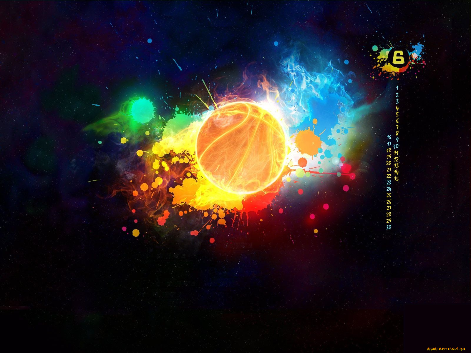 календари, 3д, графика, абстракция