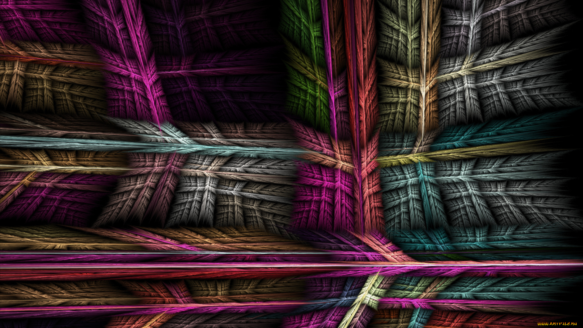 3д, графика, fractal, фракталы, фон, цвета, узор