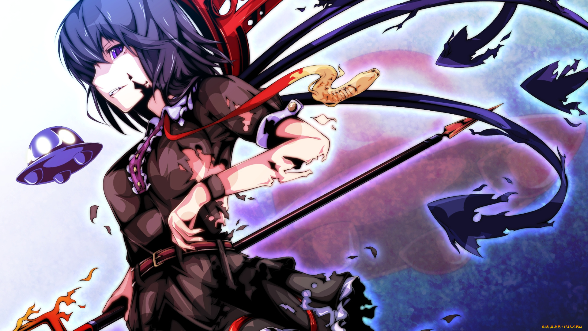 houjuu, nue, аниме, touhou