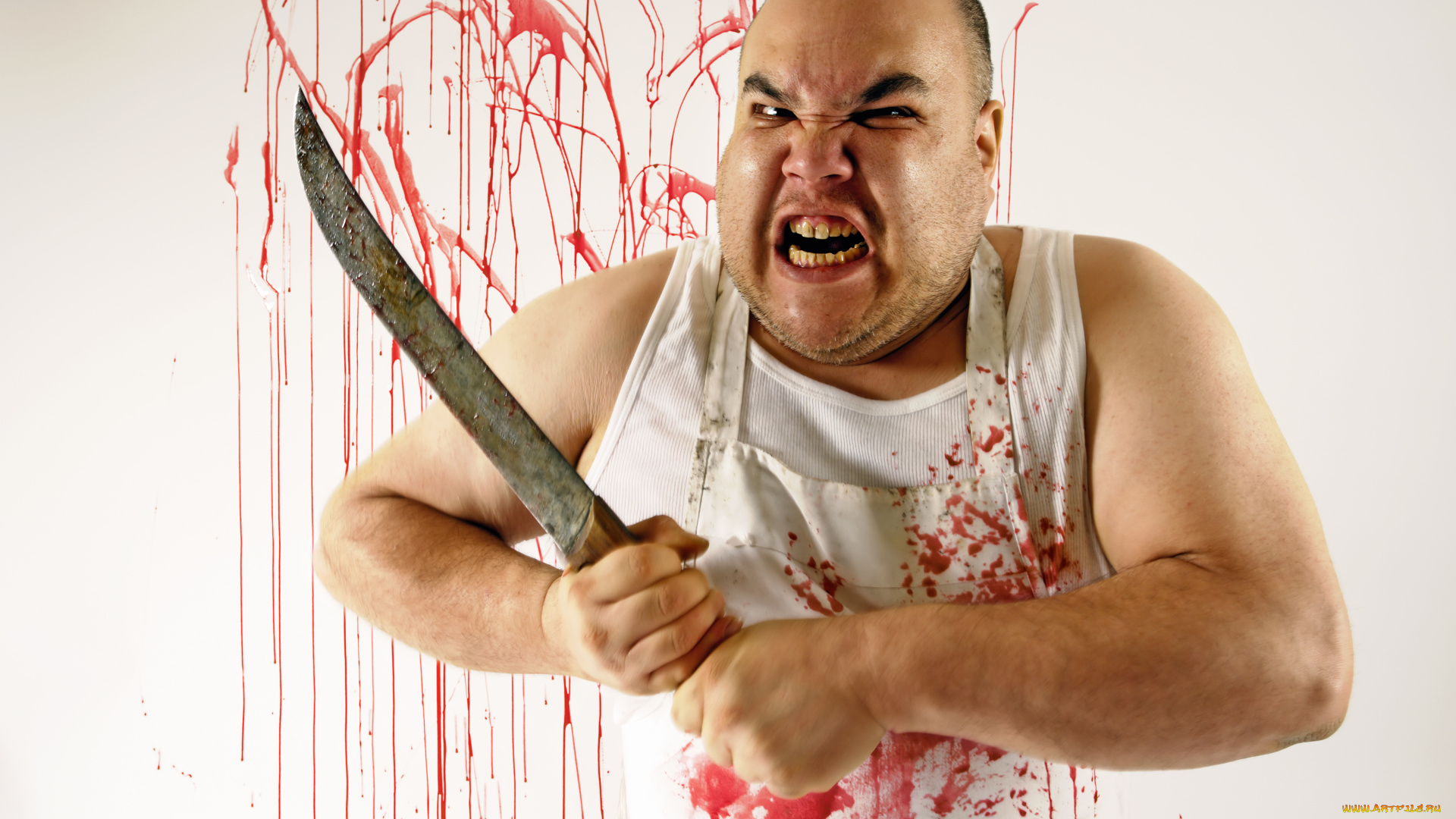 осена, злая, насяльника, мужчины, unsort, нож, кровь