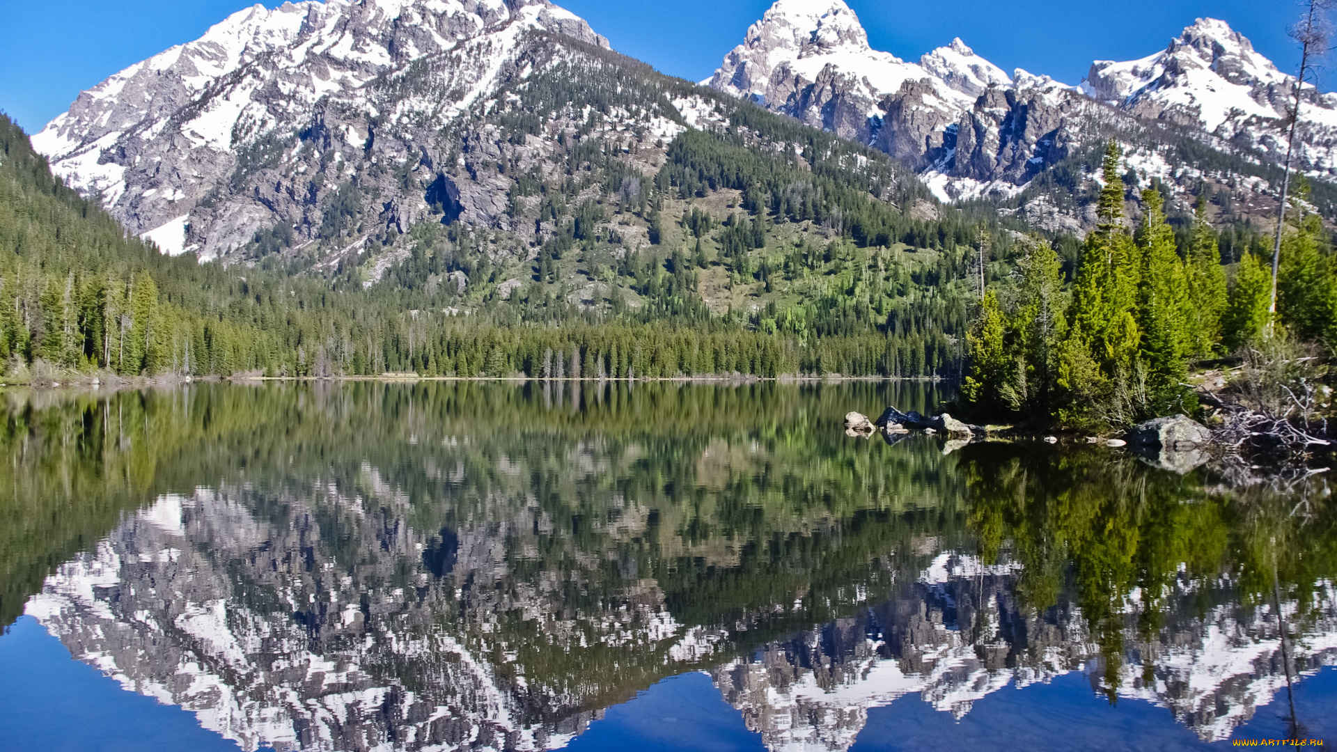 природа, реки, озера, деревья, горы, озеро, отражение, пейзаж