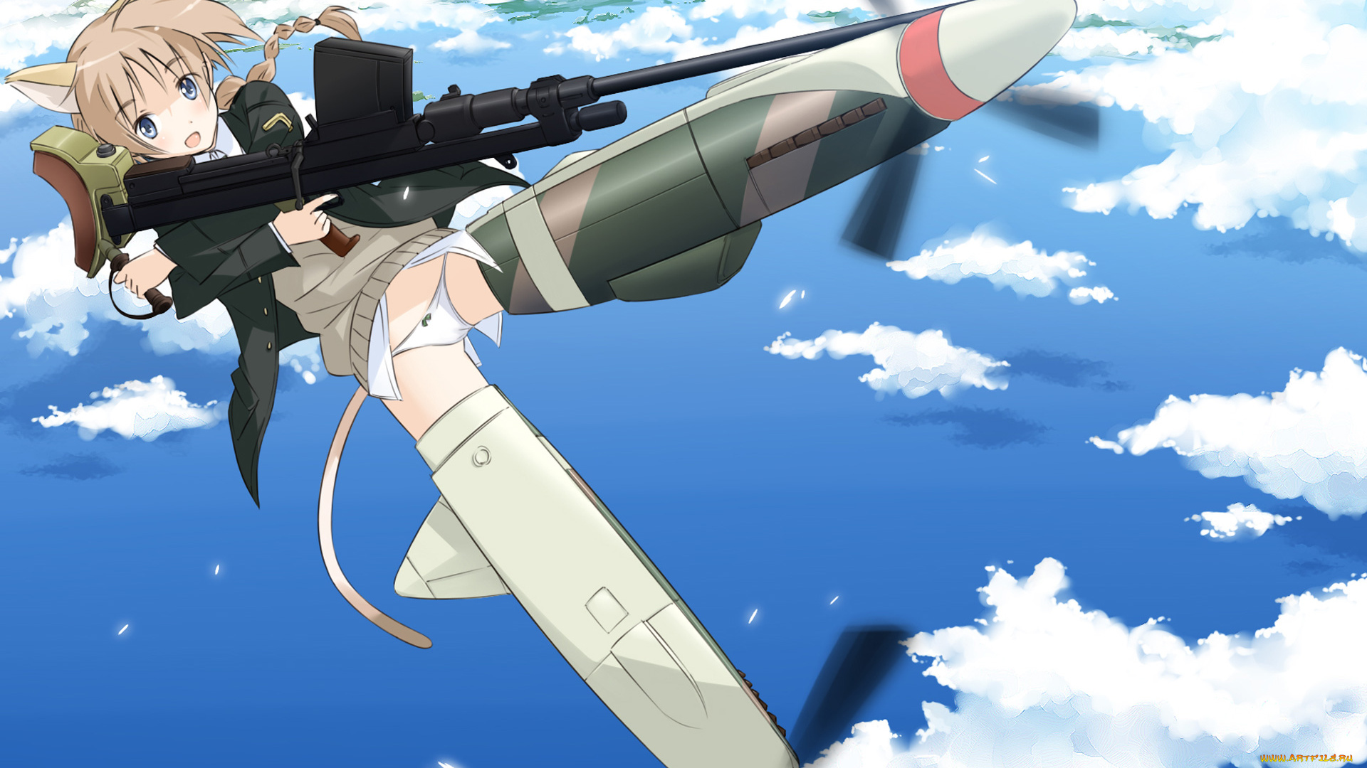 strike, witches, аниме