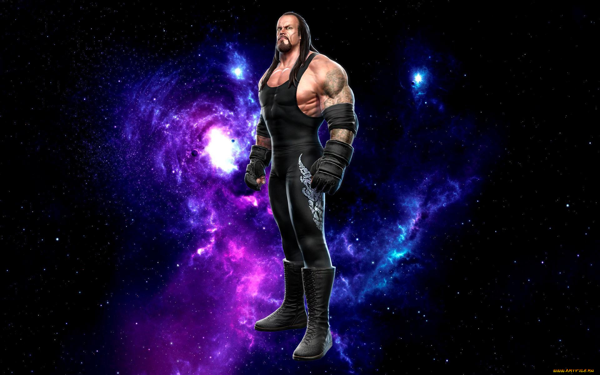 спорт, 3d, рисованные, wwe, the, undertaker