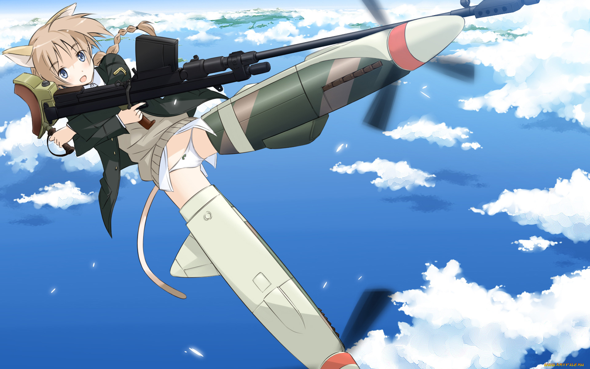 strike, witches, аниме