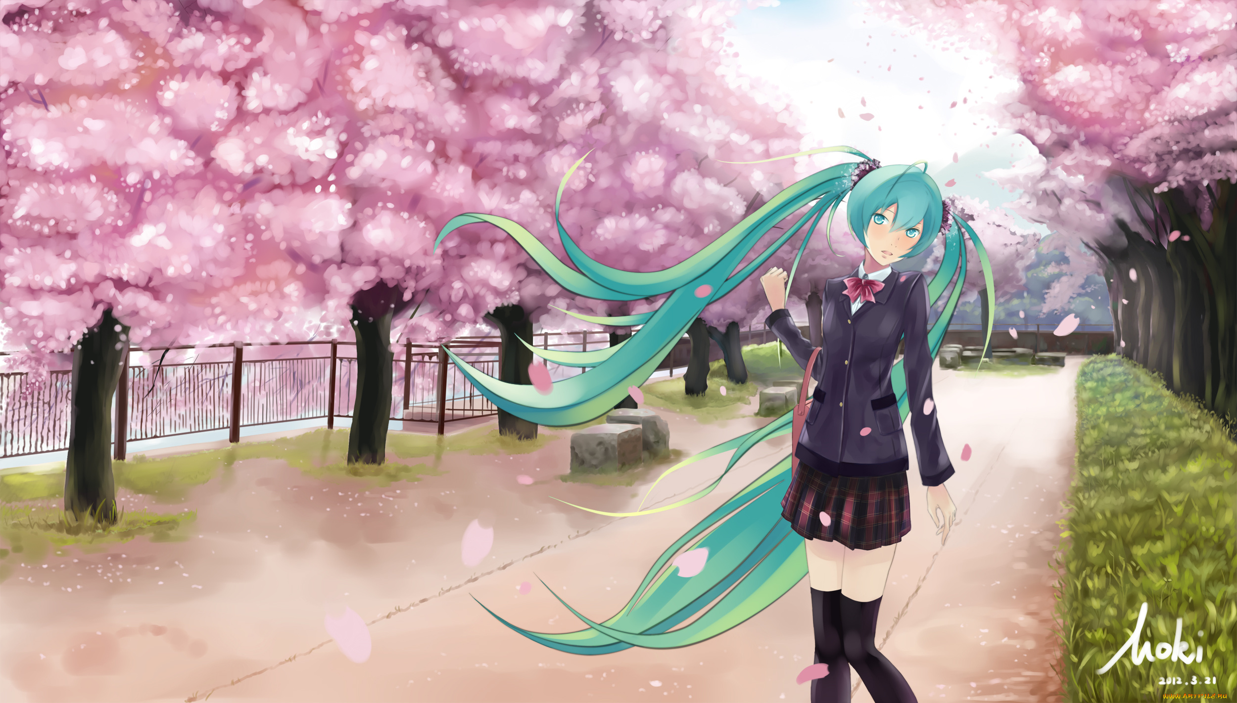 hatsune, miku, аниме, vocaloid