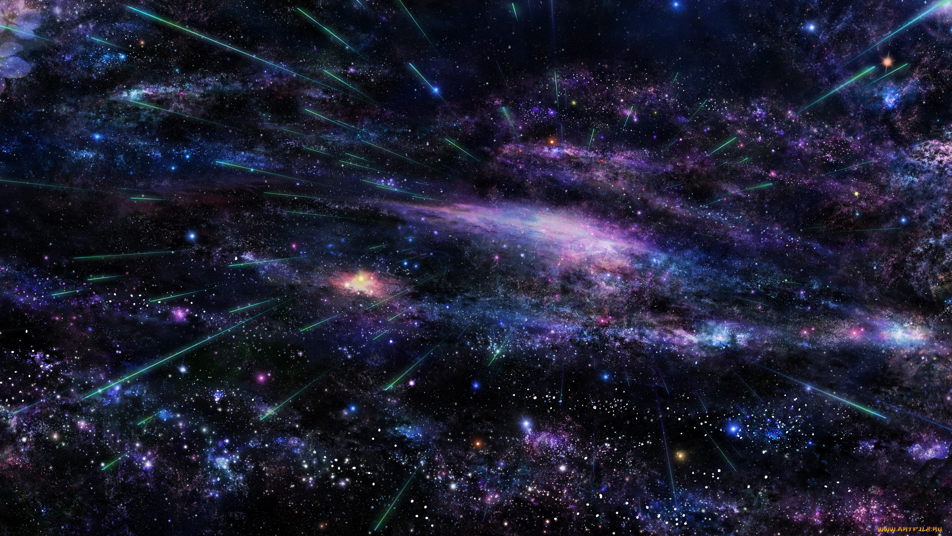 космос, арт, туманность, вселенная, звезды