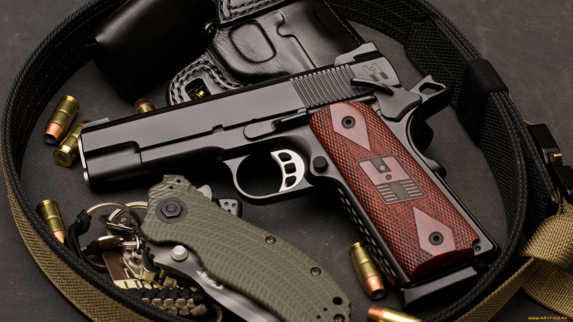 оружие, пистолеты, пистолет, нож, пули