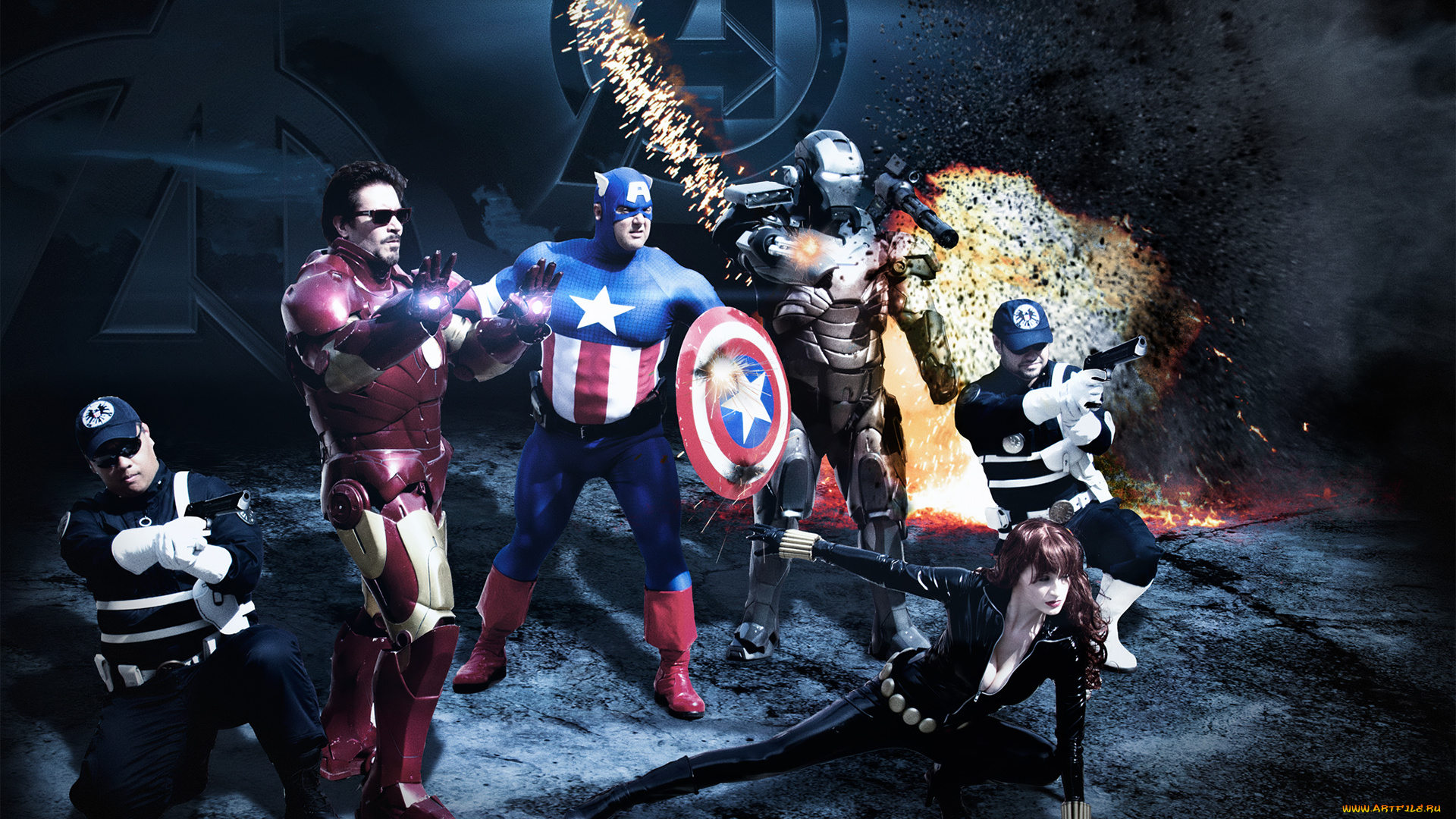 разное, компьютерный, дизайн, мстители