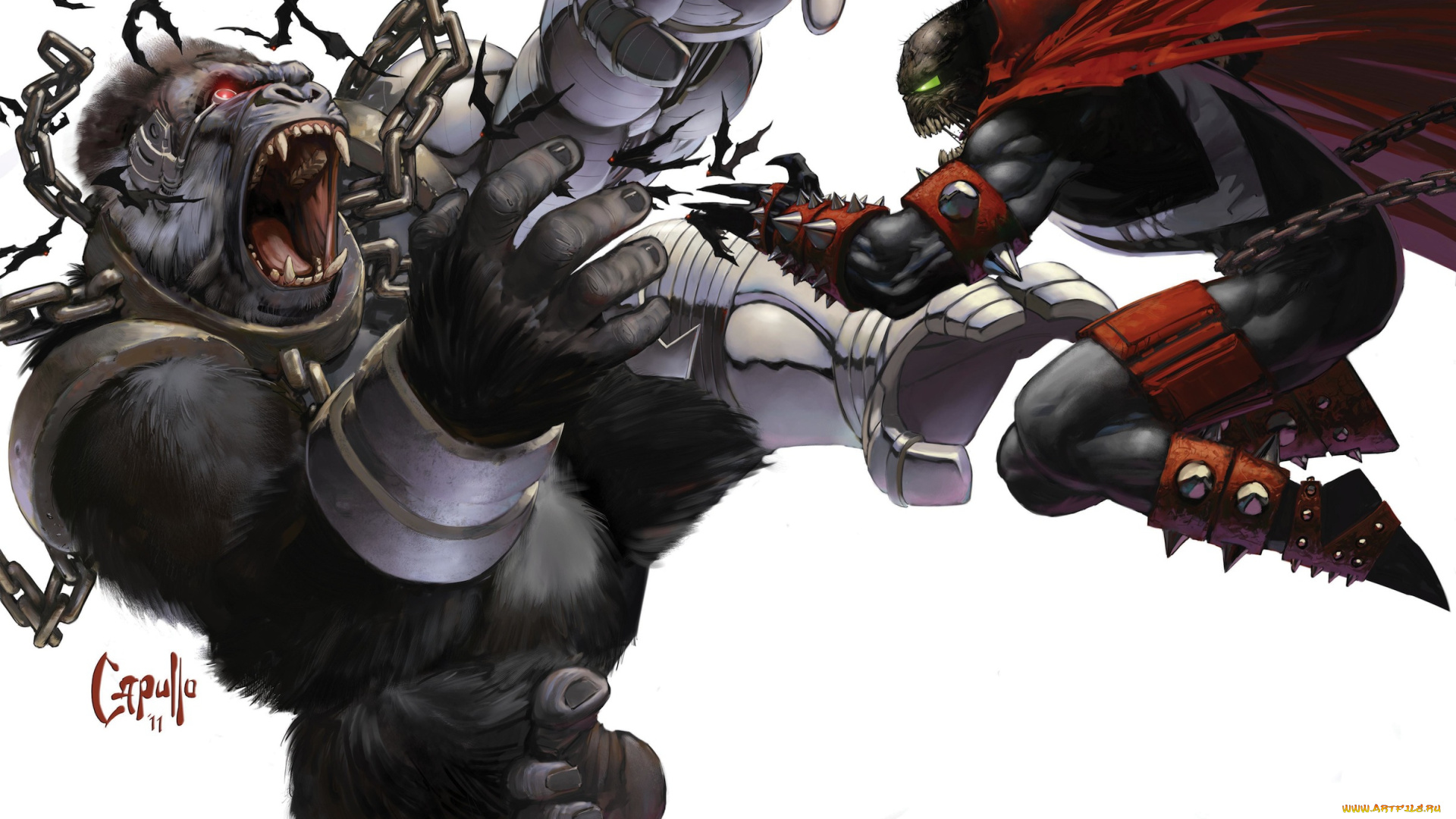 spawn, рисованные, комиксы, снаун, комикс, персонажи