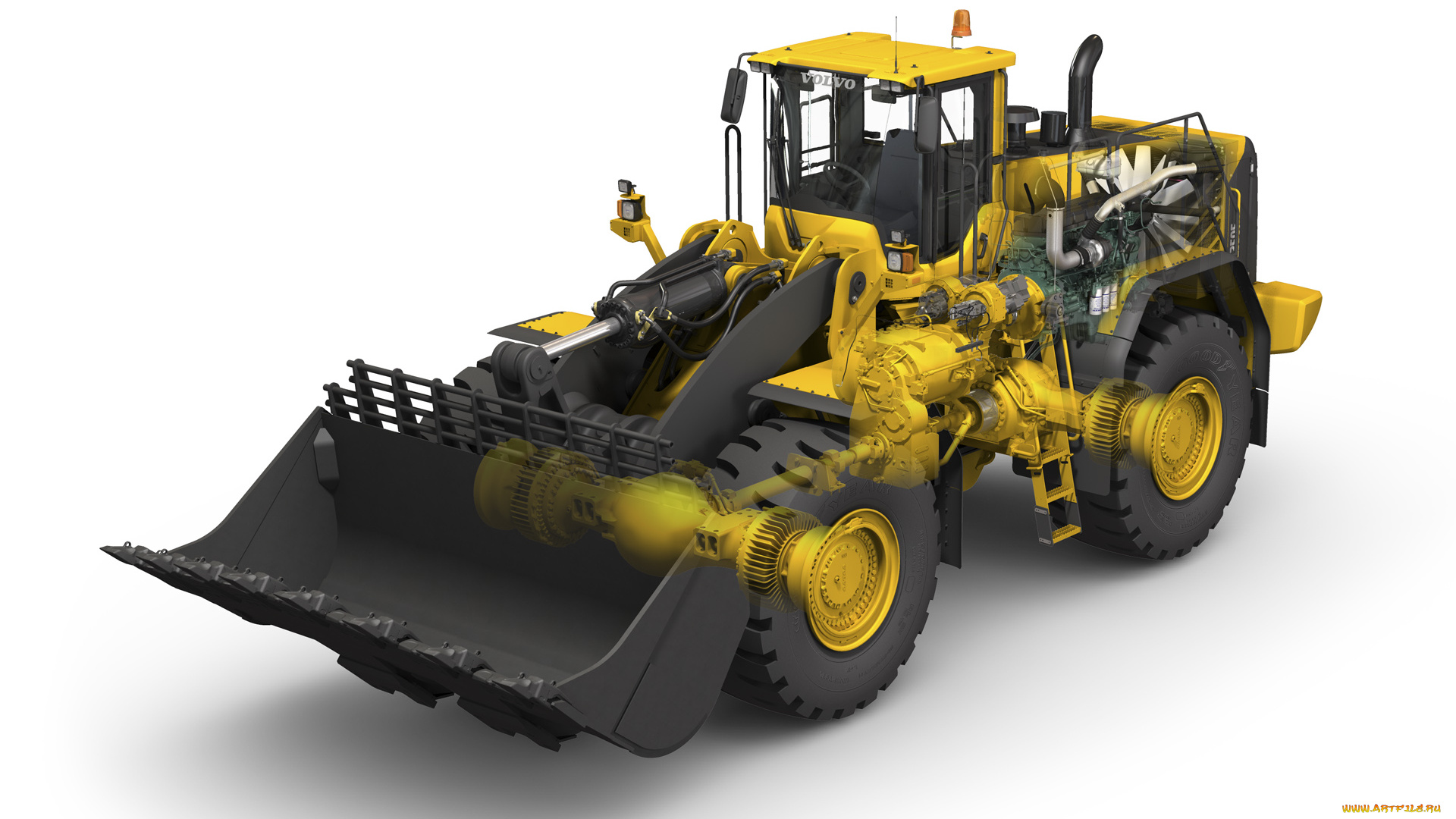 volvo, l350f, техника, бульдозеры, погрузчик, бульдозер