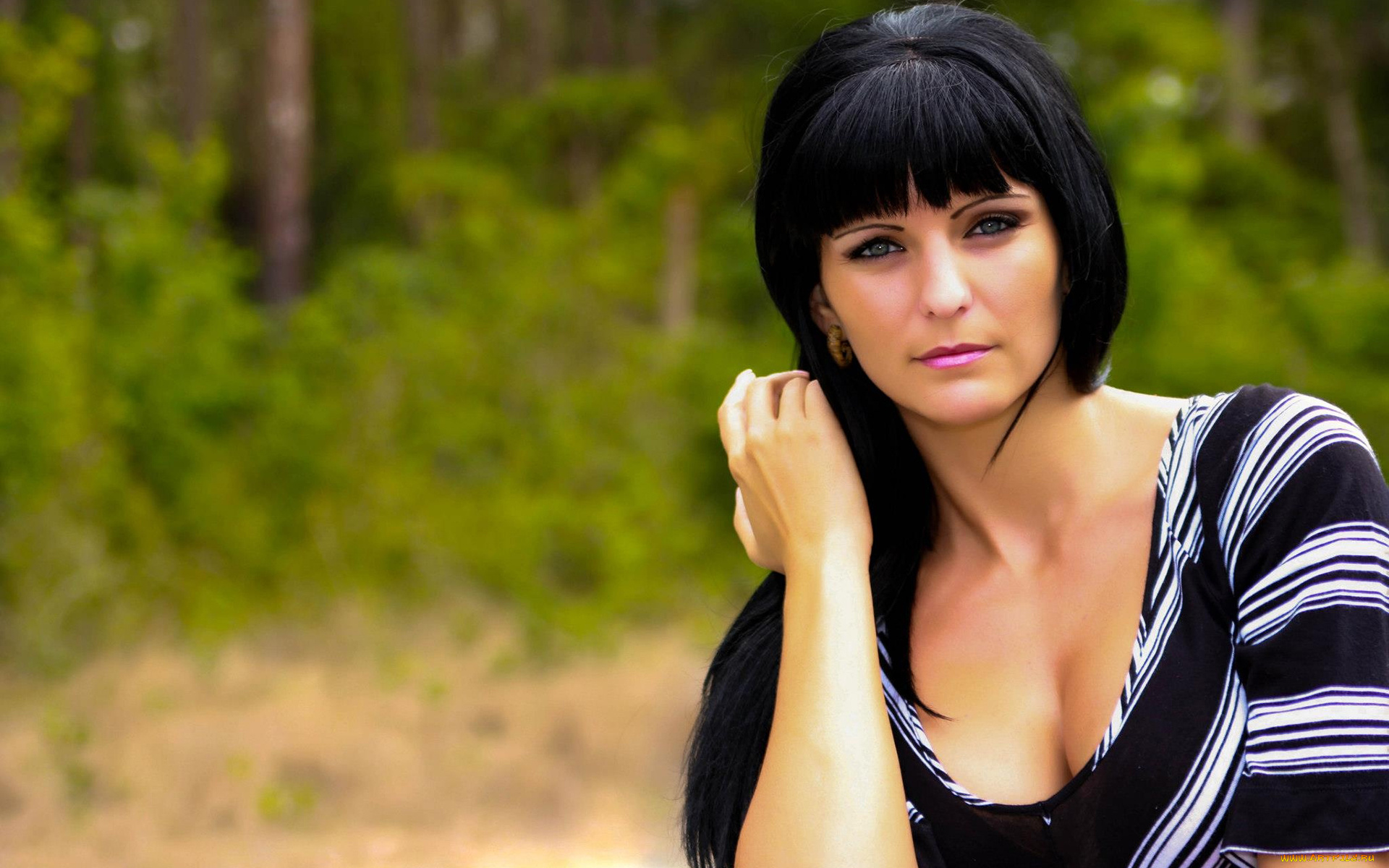 -Unsort, Брюнетки, Шатенки, девушки, unsort, брюнетки, шатенки, челка