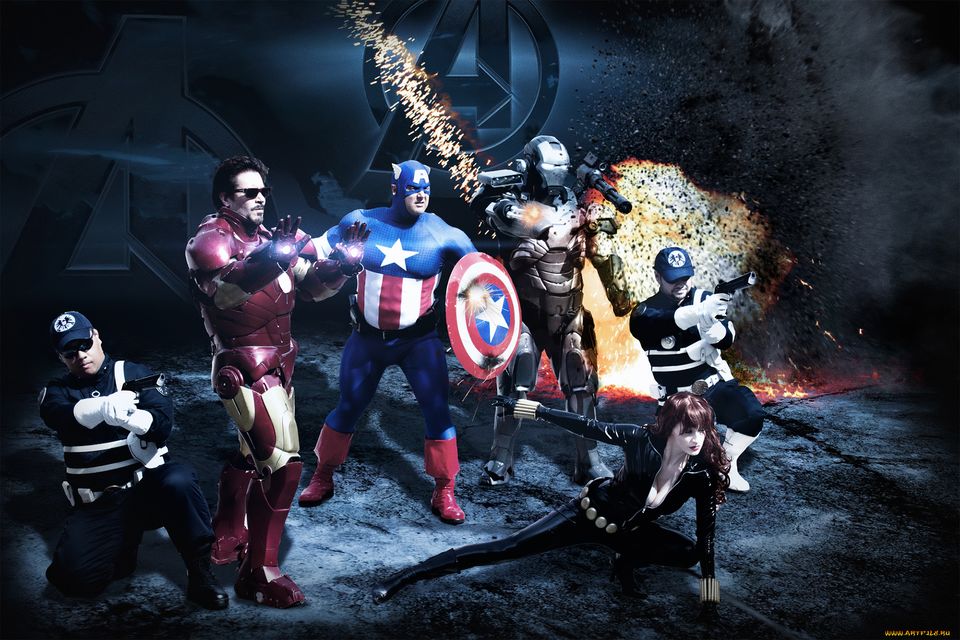 разное, компьютерный, дизайн, мстители