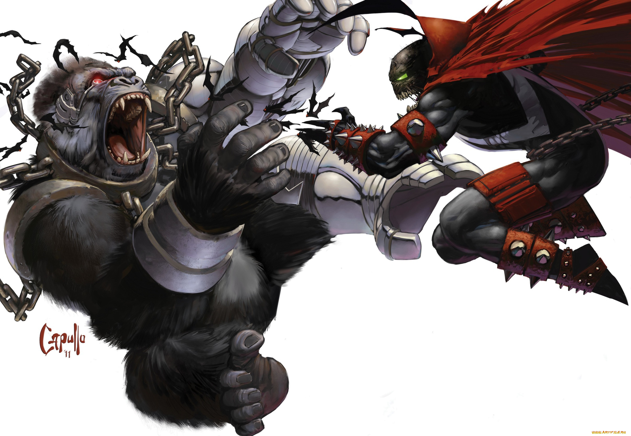 spawn, рисованные, комиксы, снаун, комикс, персонажи