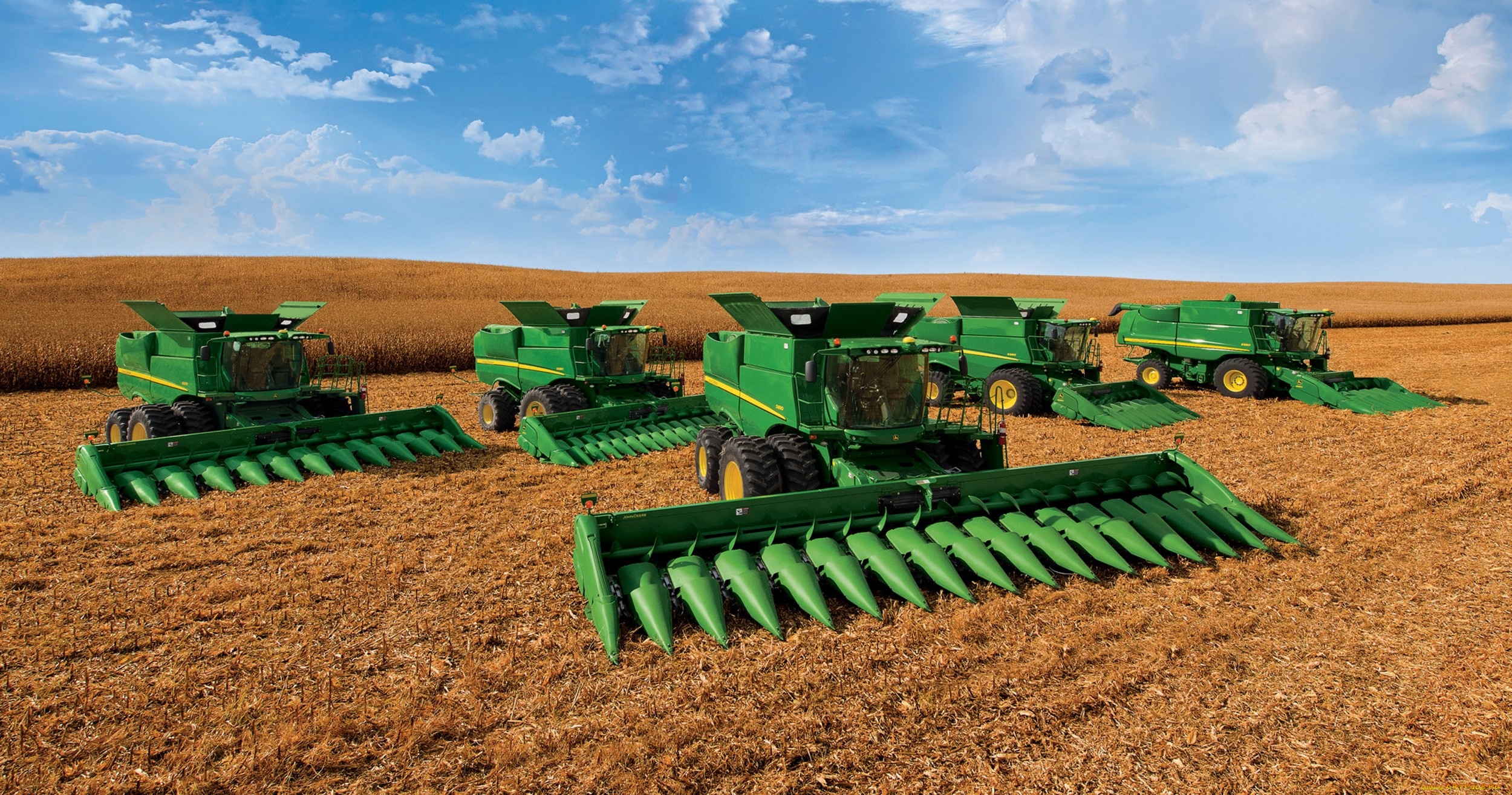 series, combines, техника, комбайны, john, deere, поле, жатва