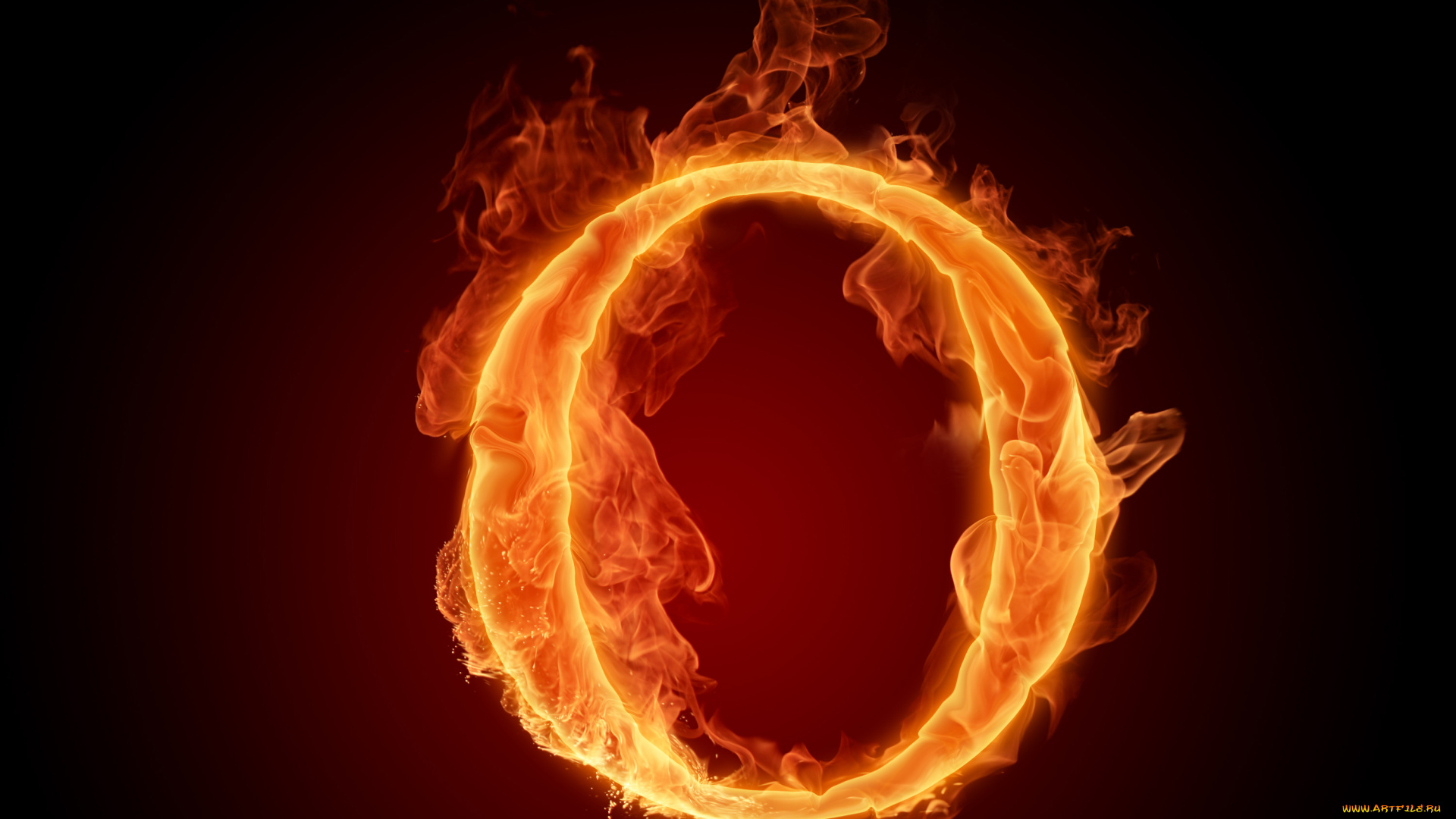 3д, графика, -другое, буква, фон, огонь