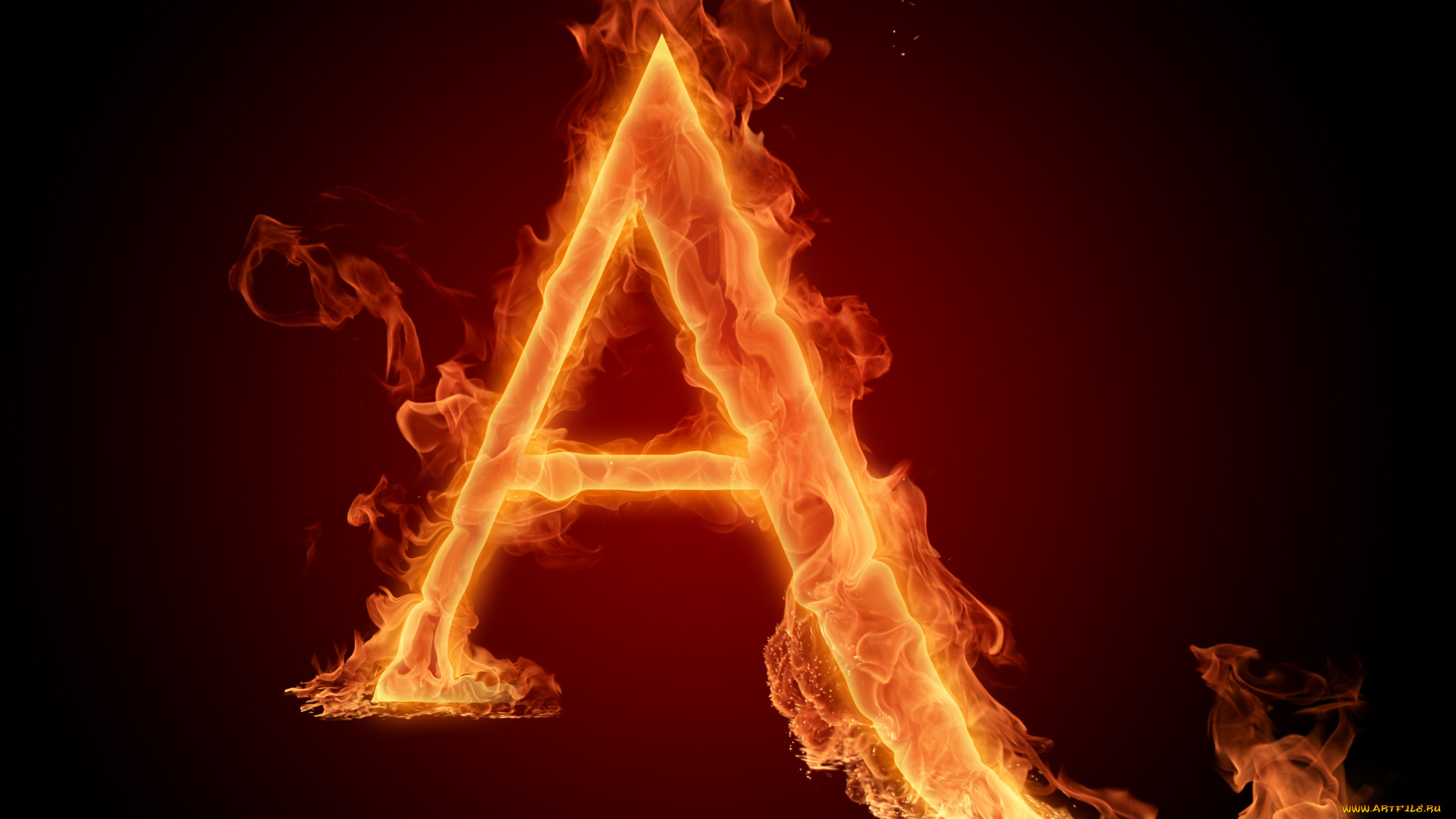 3д, графика, -другое, фон, огонь, буква