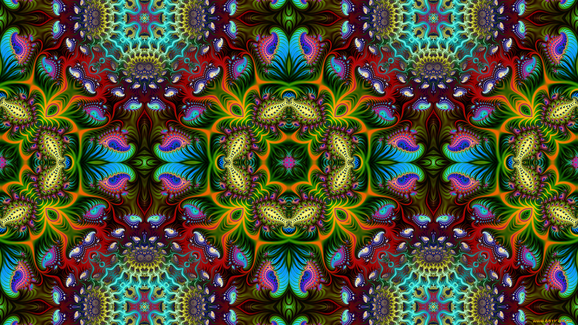 3д, графика, fractal, , фракталы, узор, фон, цвета