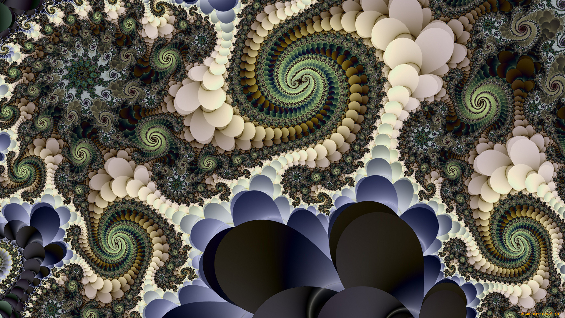 3д, графика, fractal, , фракталы, узор, фон, цвета
