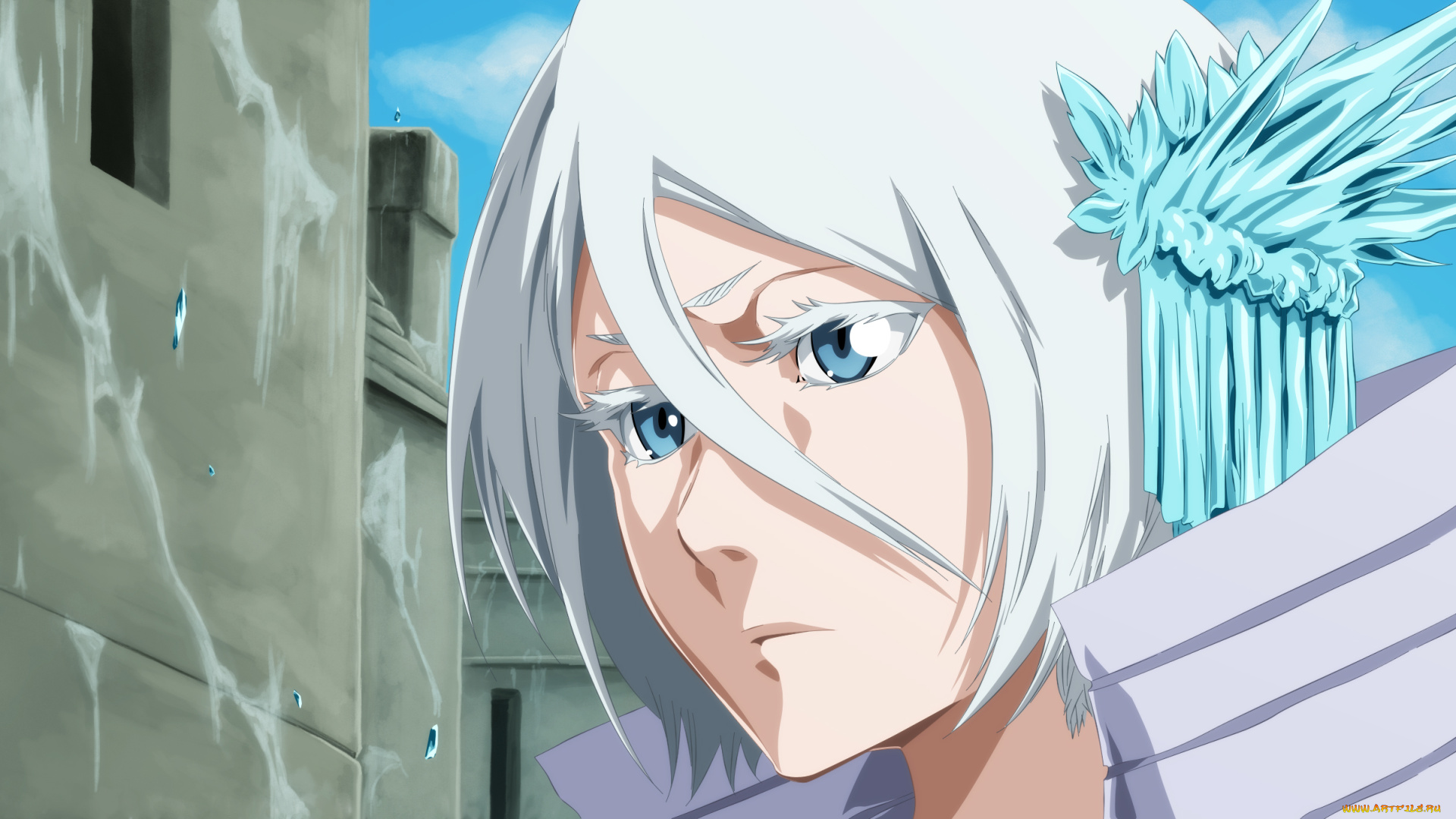 аниме, bleach, арт, лёд, kuchiki, rukia, блич