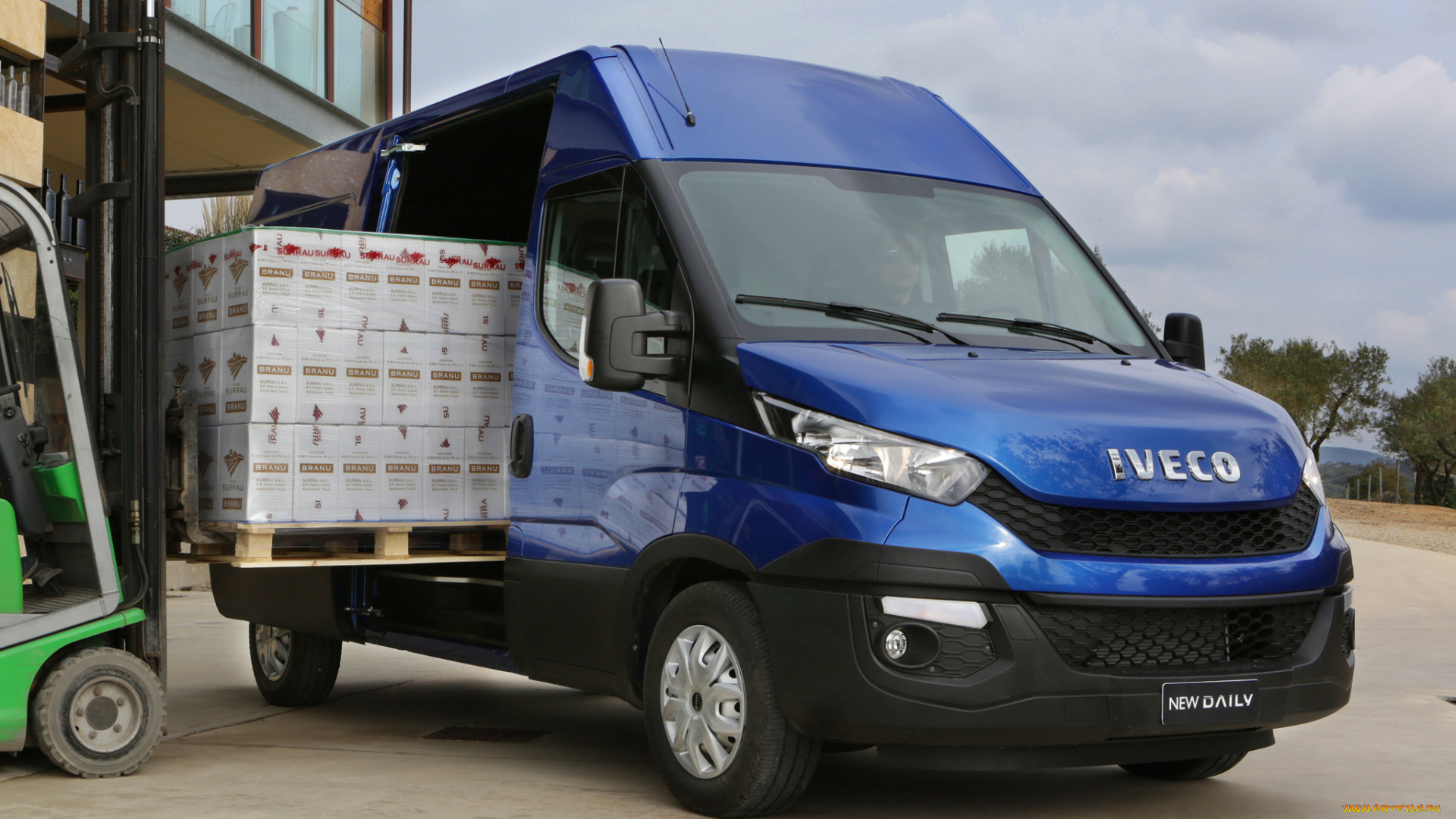 автомобили, iveco, синий, 2014, van, daily