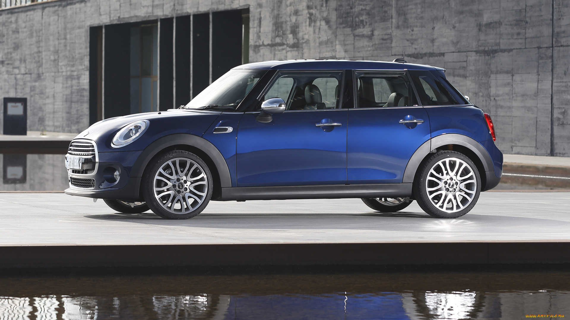 автомобили, mini, 5-door, cooper, d, голубой, 2014г, uk-spec