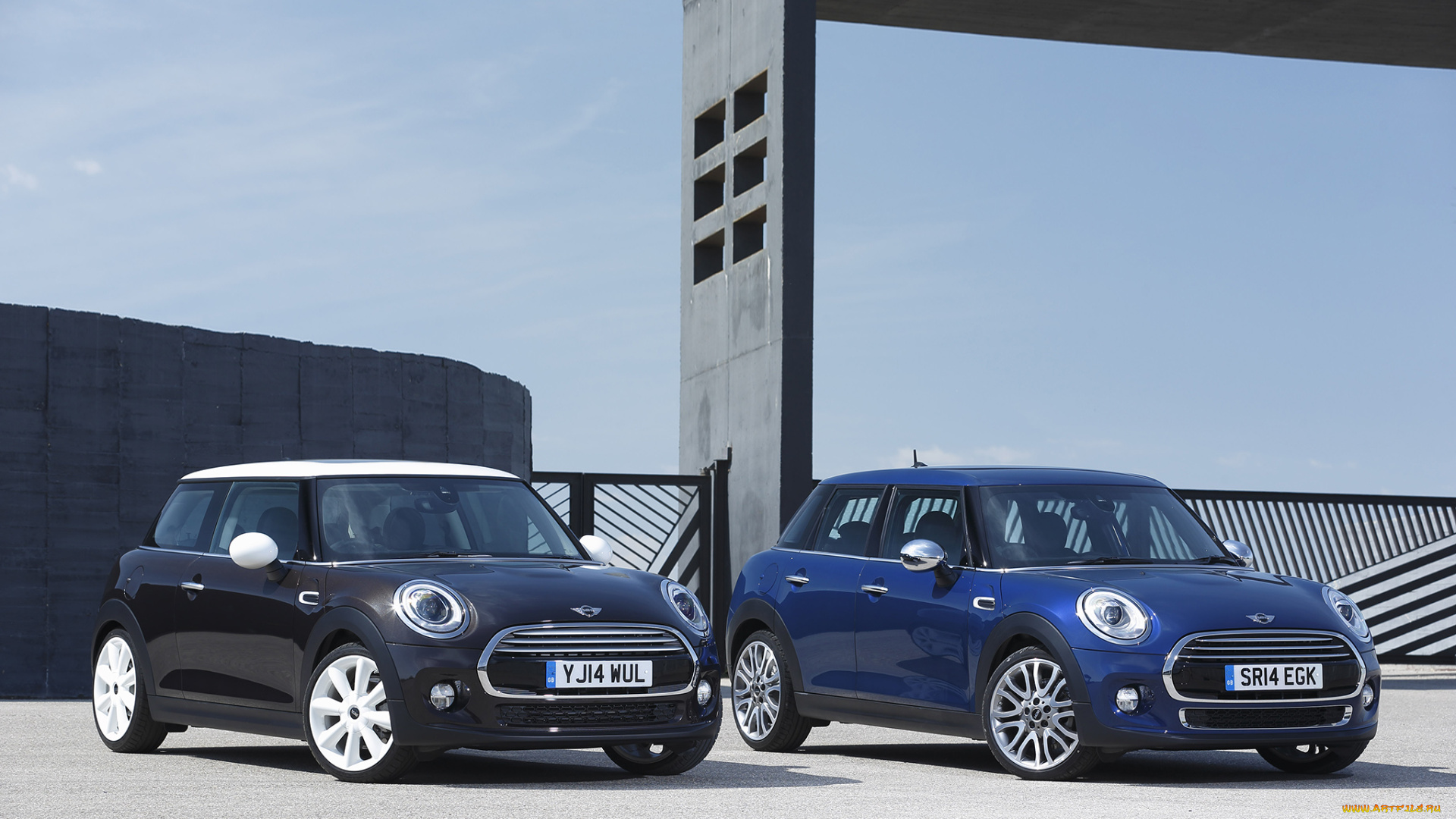 автомобили, mini, cooper, d, голубой, 2014г, f56